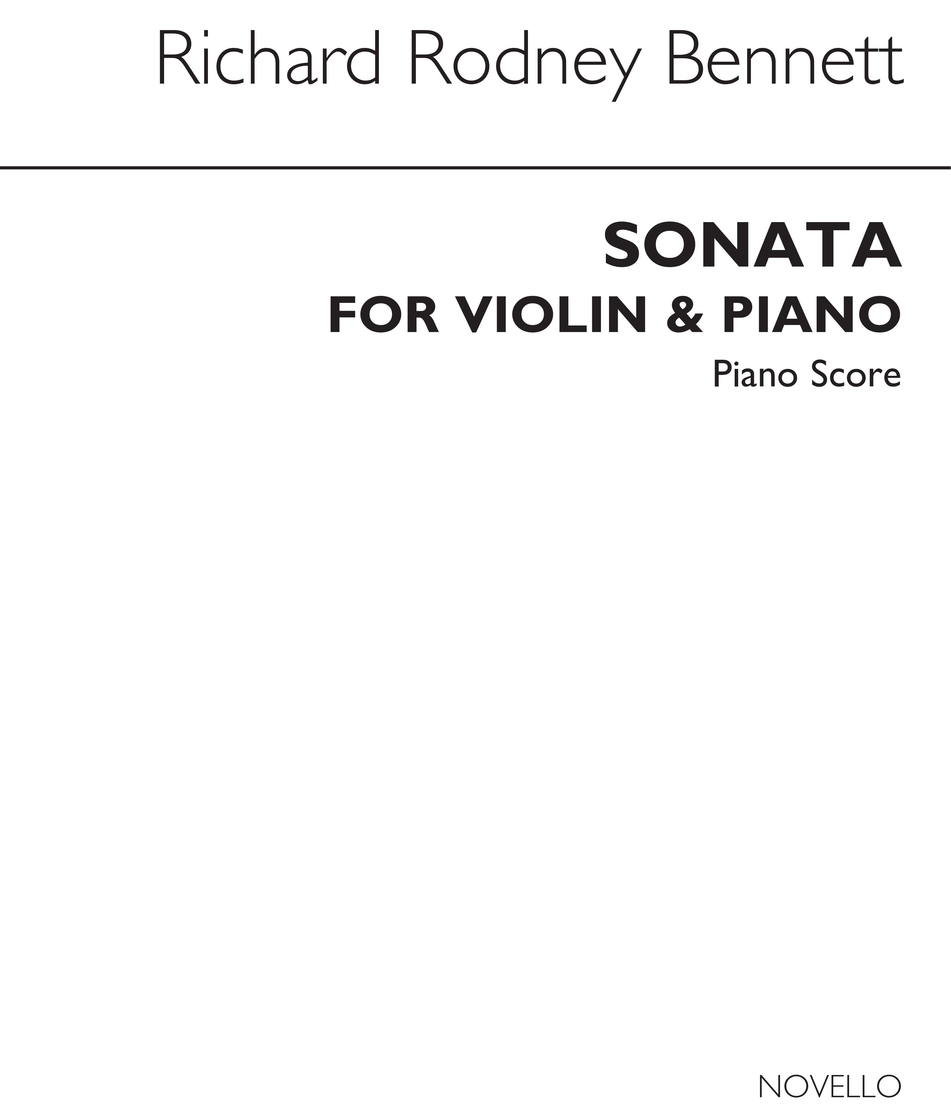 Bennett, Rr Sonata Violin And Piano