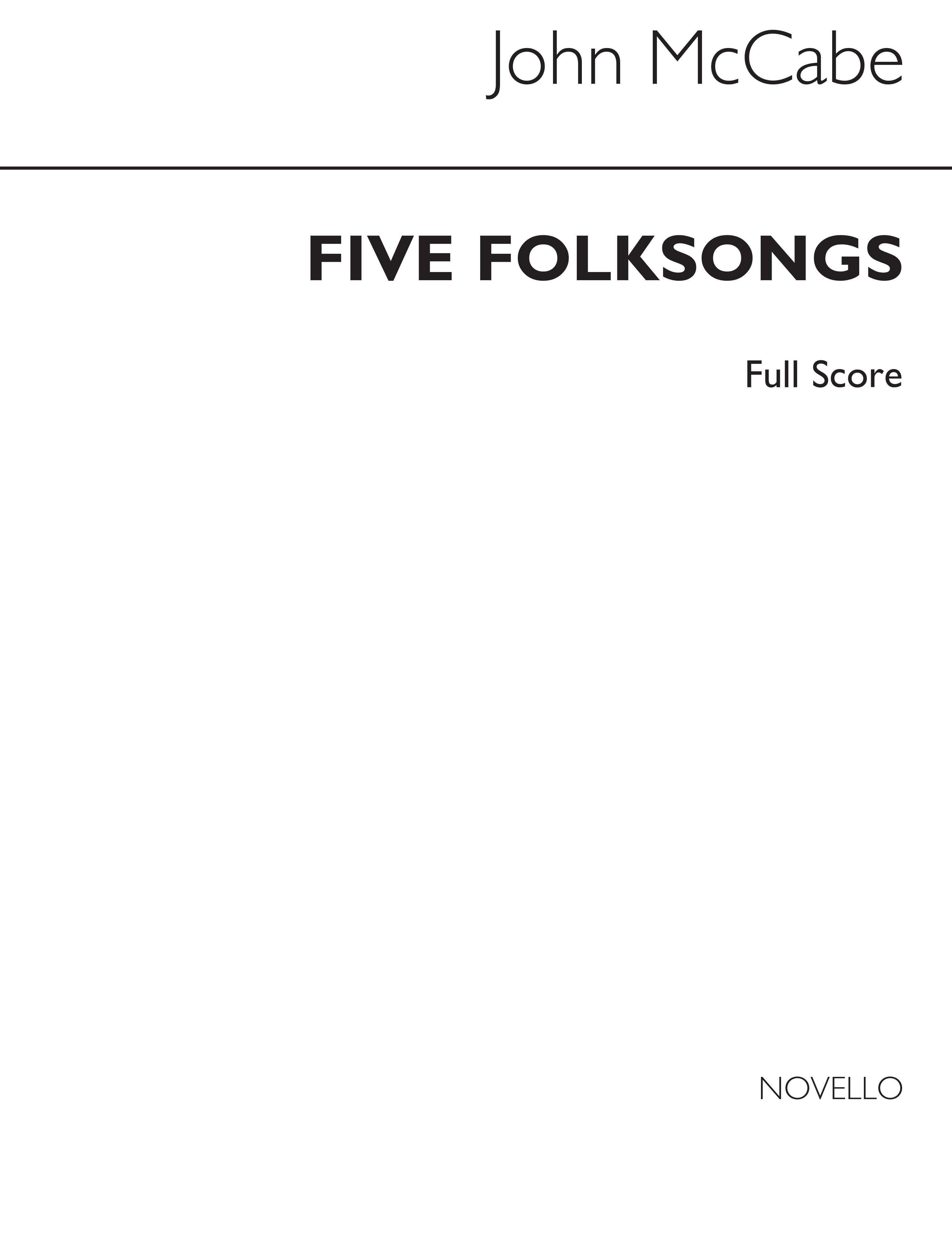 John McCabe: Five Folksongs (Score/Parts)