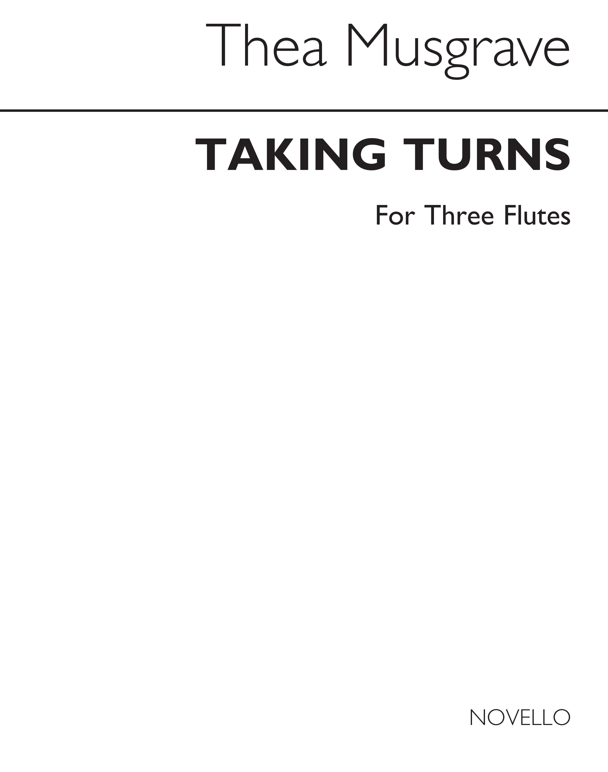 Thea Musgrave: Taking Turns (Flute Trio)