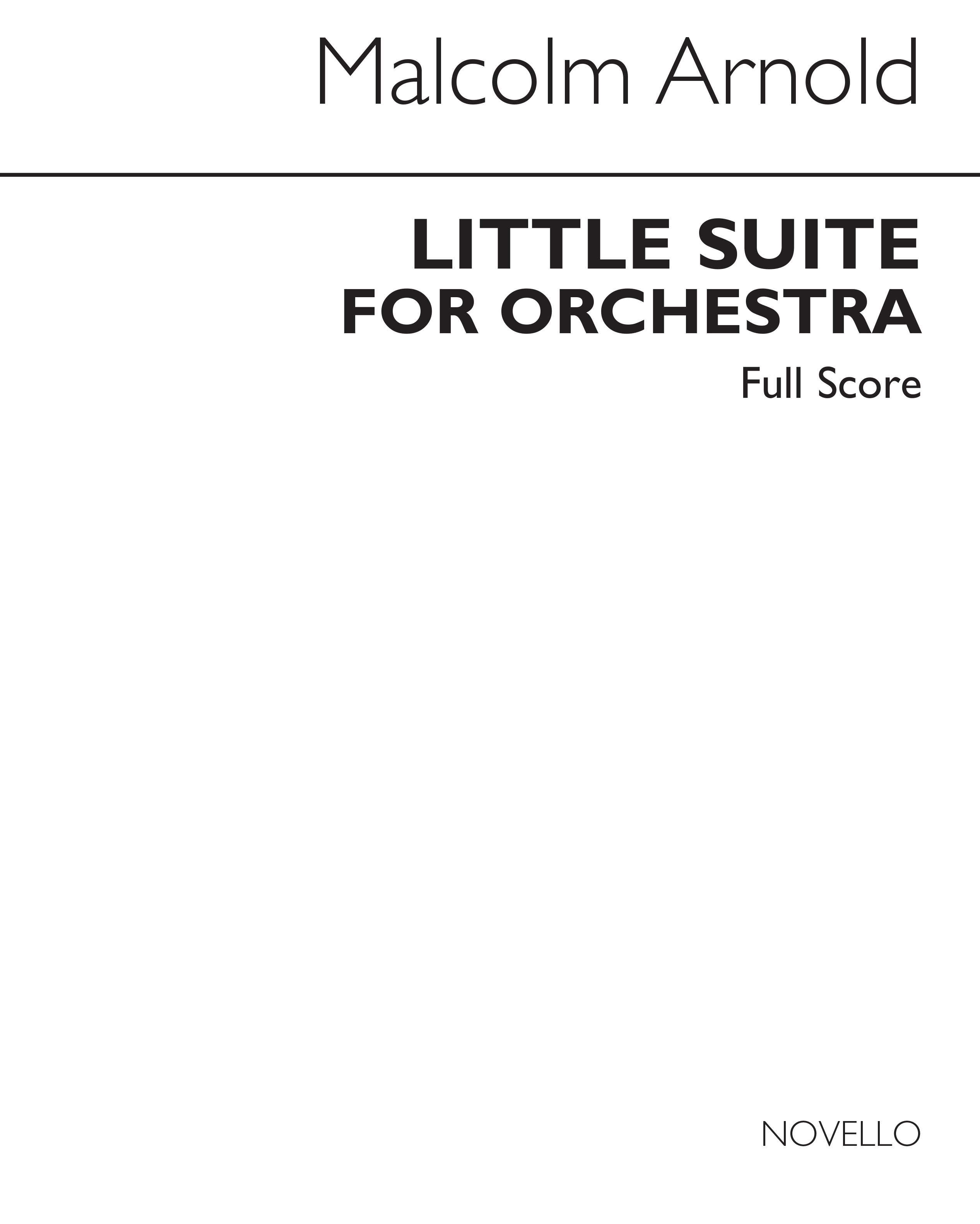 Malcolm Arnold: Little Suite For Orchestra No.1 Op.53 (Score)