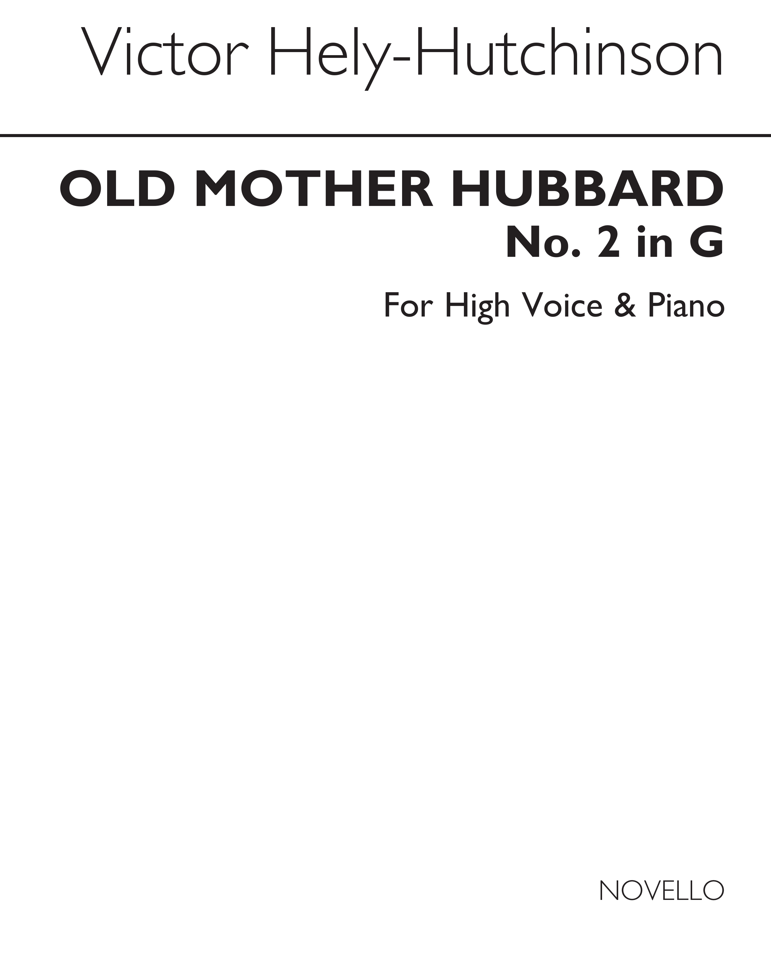 Hely-hutchinson Old Mother Hubbard High Vce/Pf