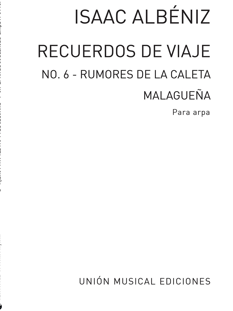 Albeniz: Rumores De La Caleta Malaguena for Harp