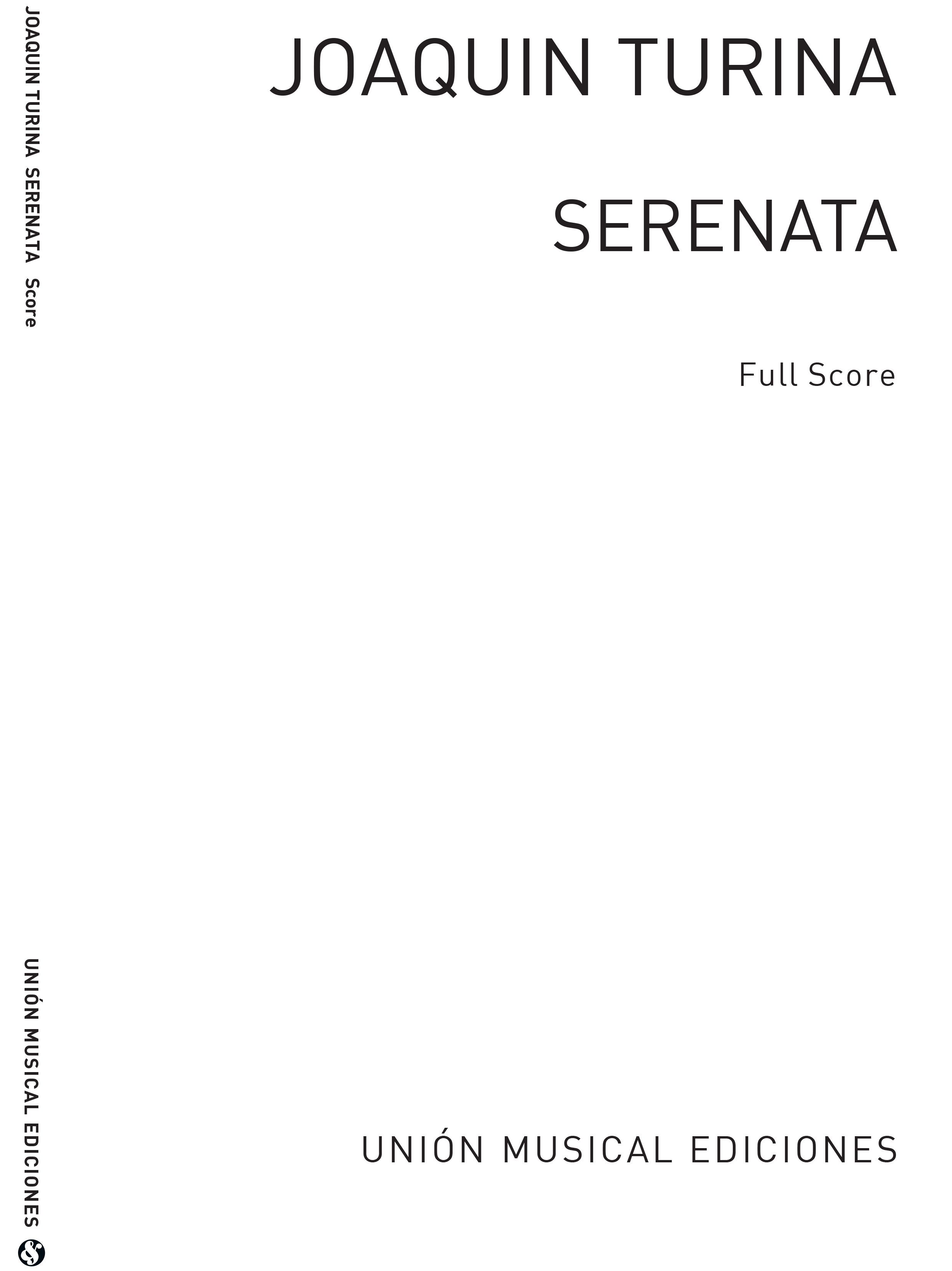 Turina: Serenata for String Quartet (Score)