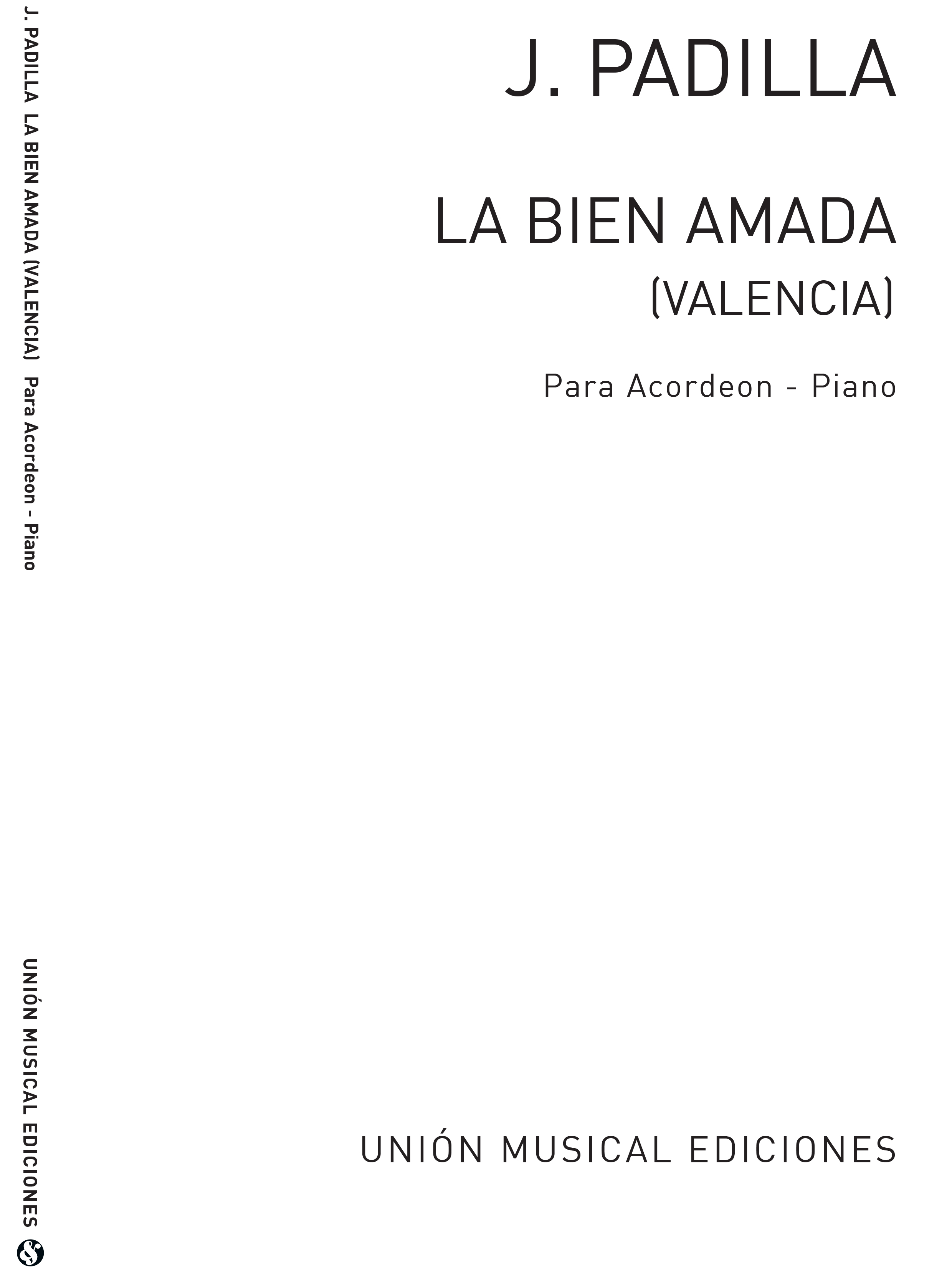 Padilla: Valencia (La Bien Amada) Marcha (Biok) for Accordion