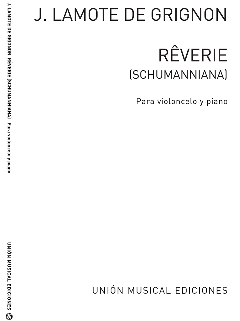 Lamote De Grignon: Reverie (Amaz) for Cello and Piano