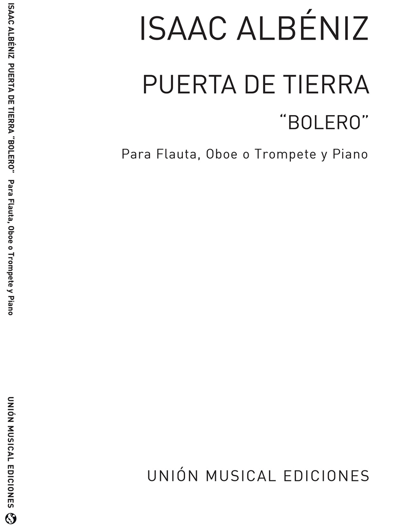 Albeniz: Puerta De Tierra Bolero (Amaz) for Flute and Piano