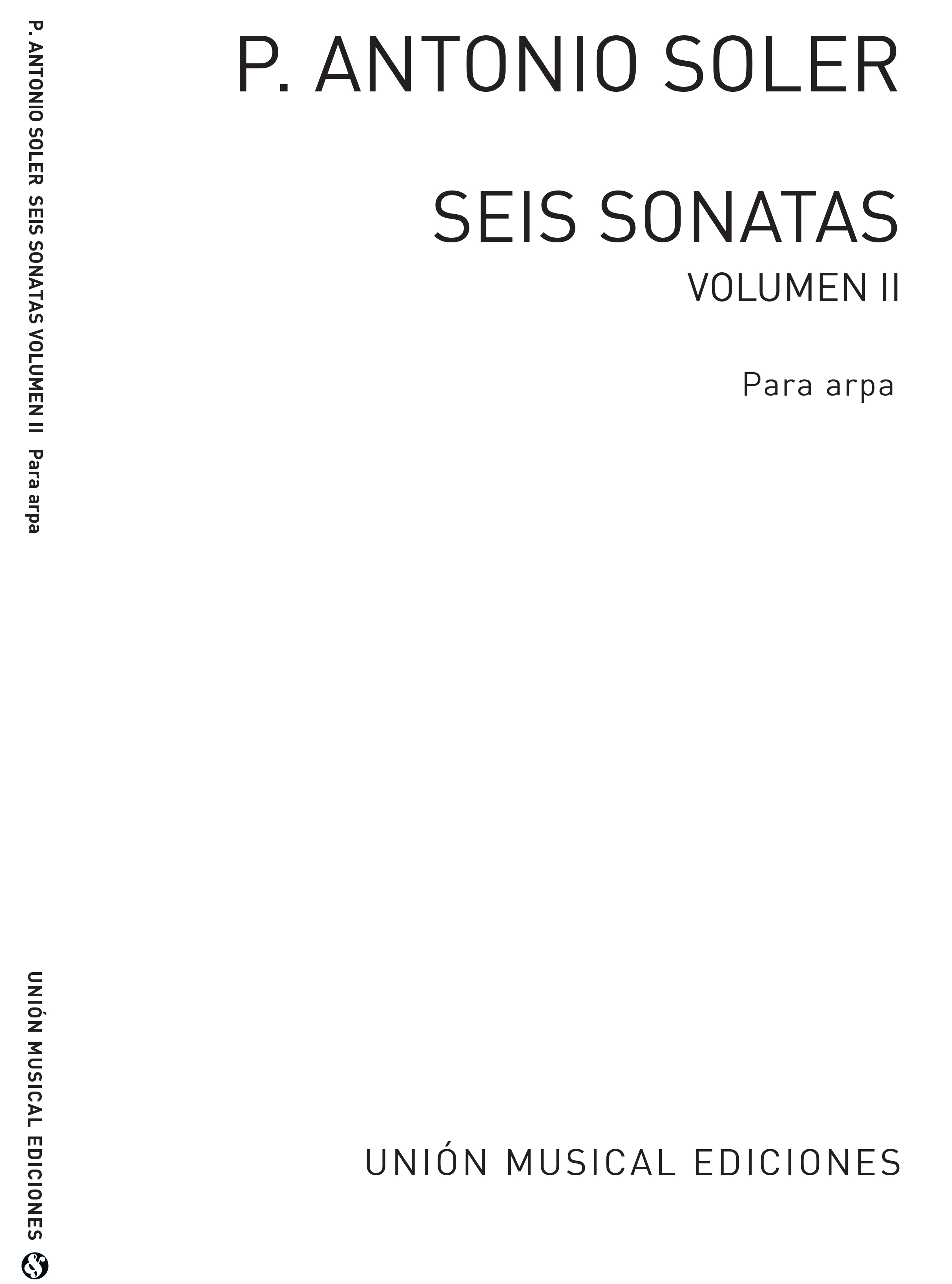 Soler: Seis Sonatas Vol.2 (Calvo Manzano) for Harp