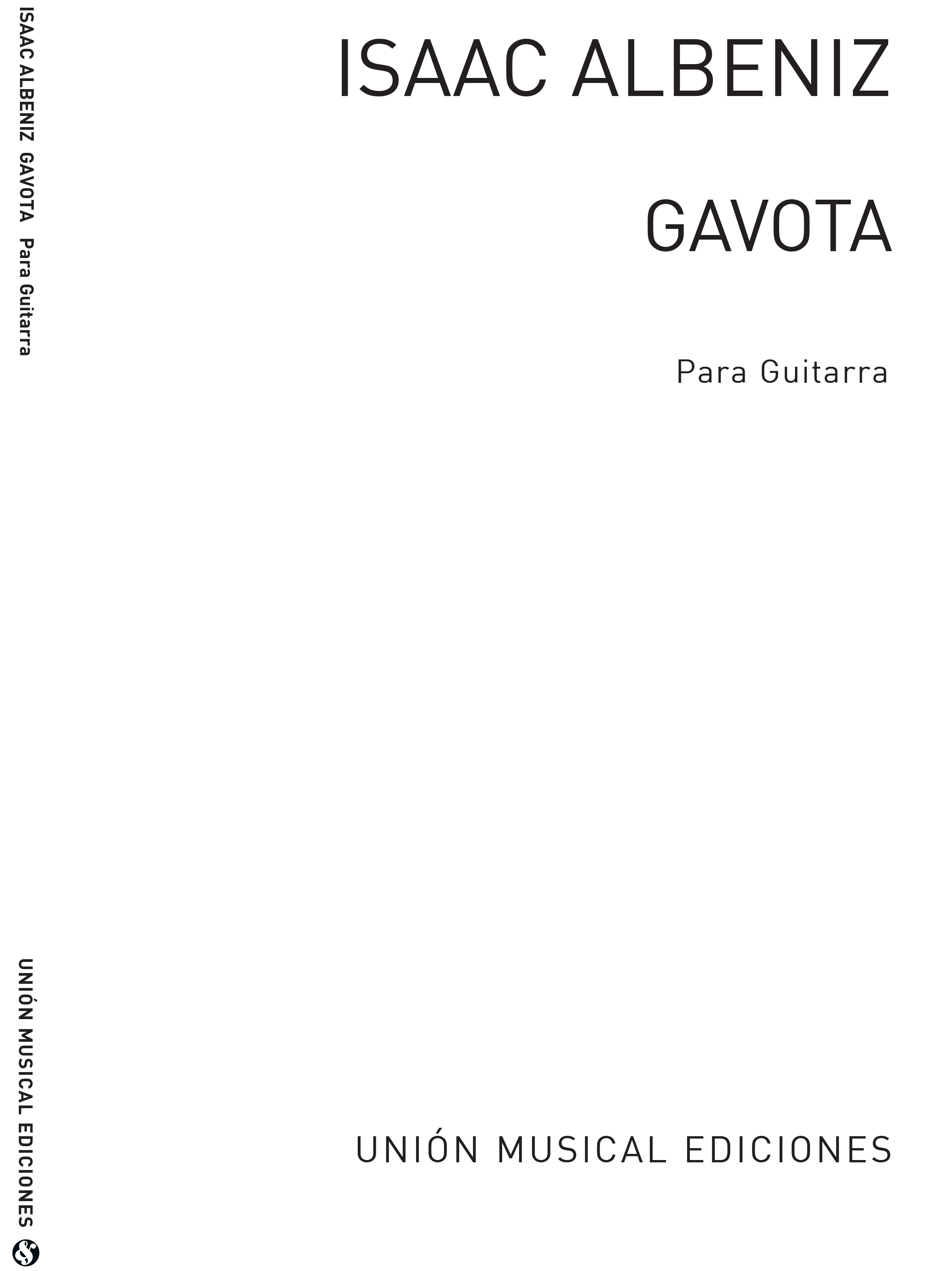 Albeniz Gavota (Garcia Fortea) for Guitar