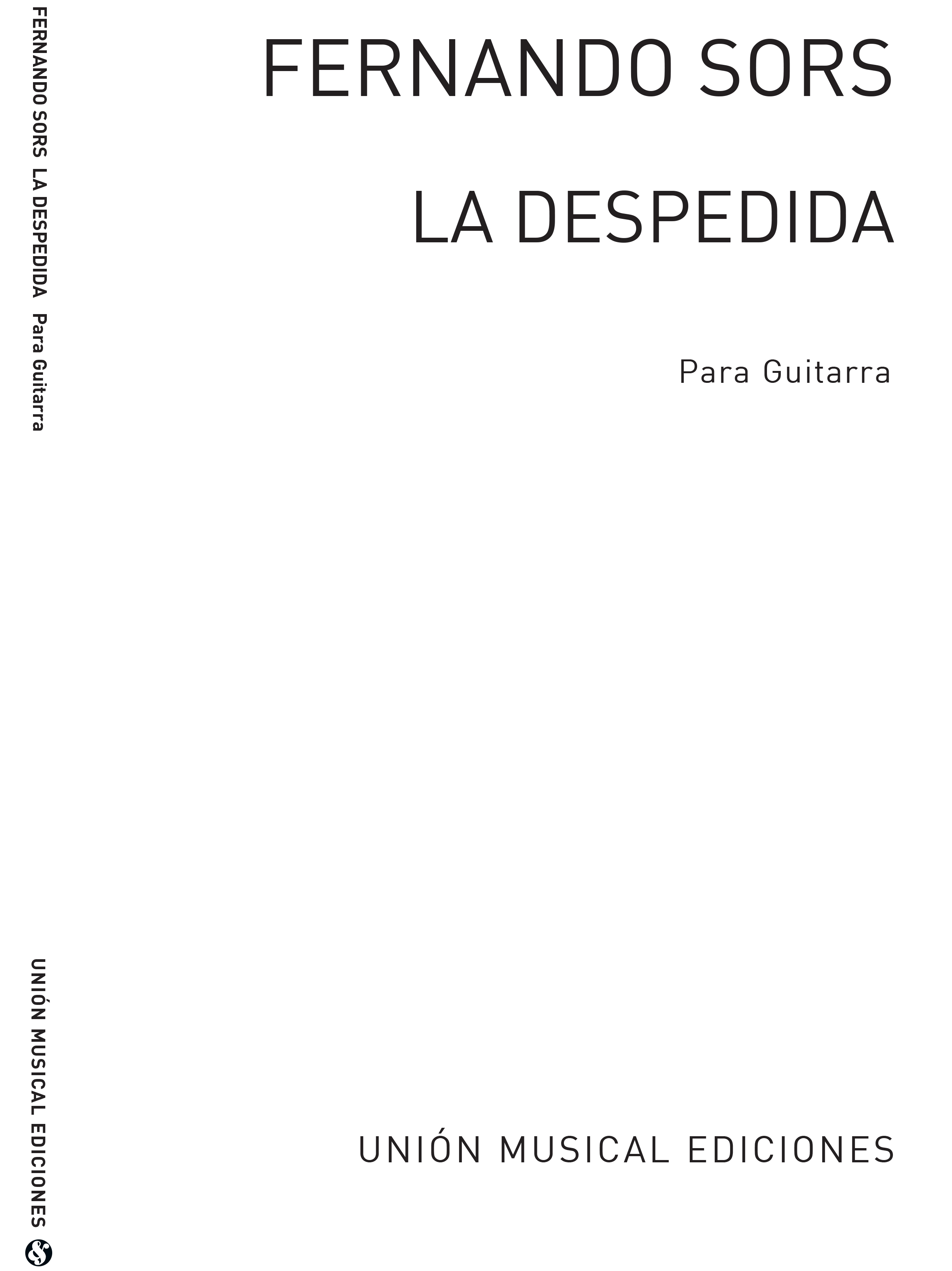 Sors: La Despedida for Guitar