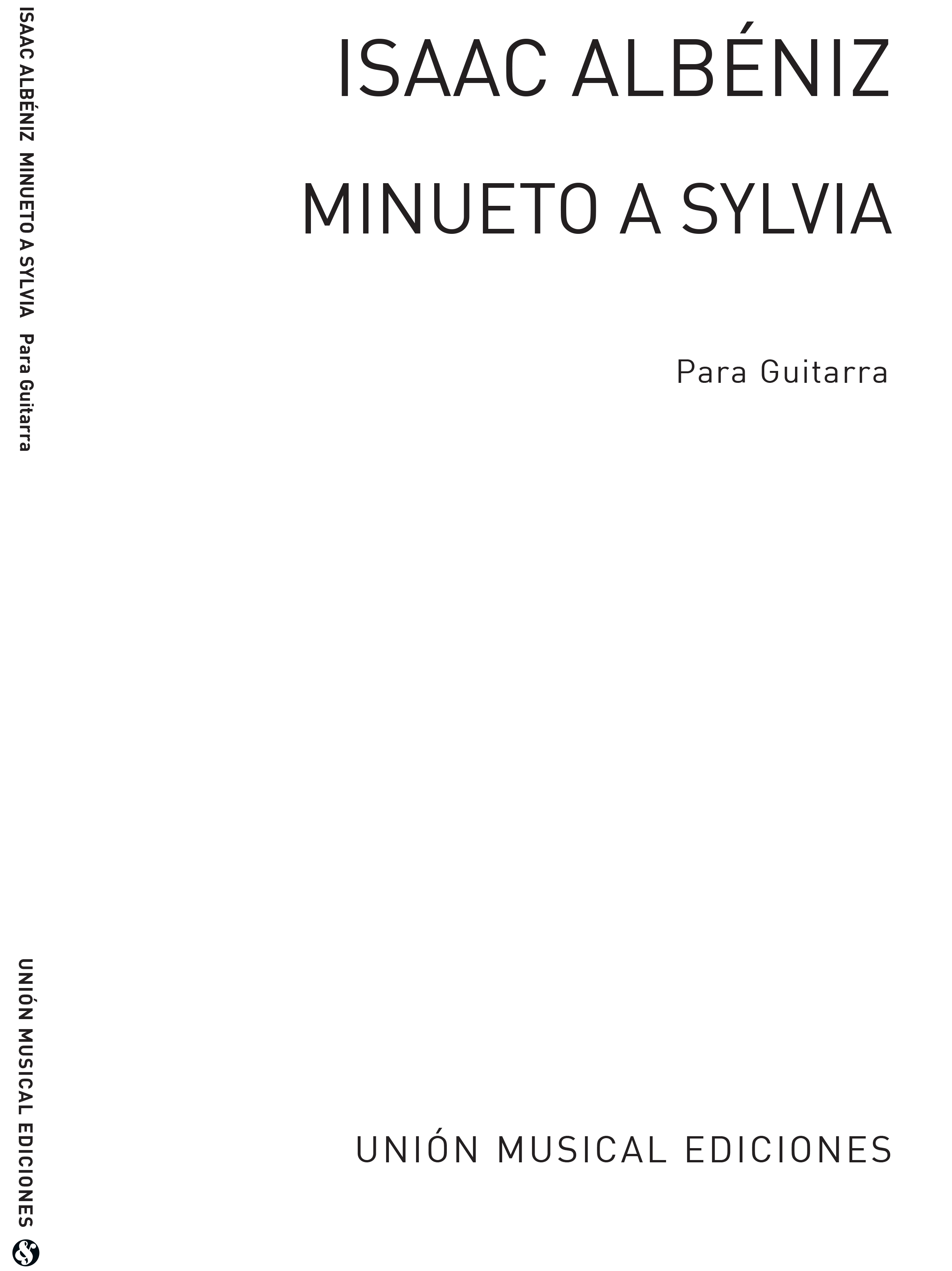 Albeniz Minueto A Sylvia (garcia Fortea) Guitar