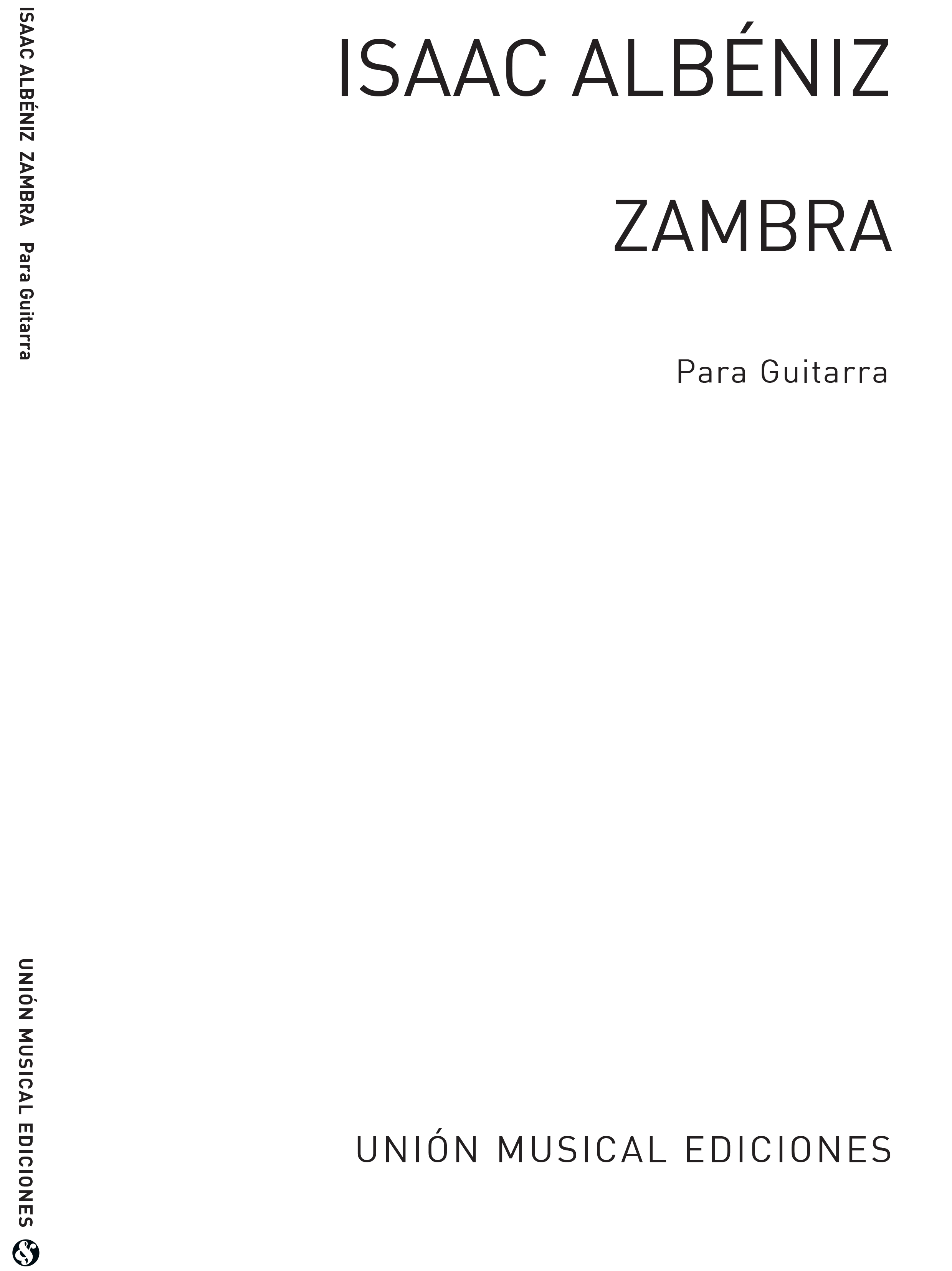 Albeniz: Zambra (Garcia Fortea) for Guitar