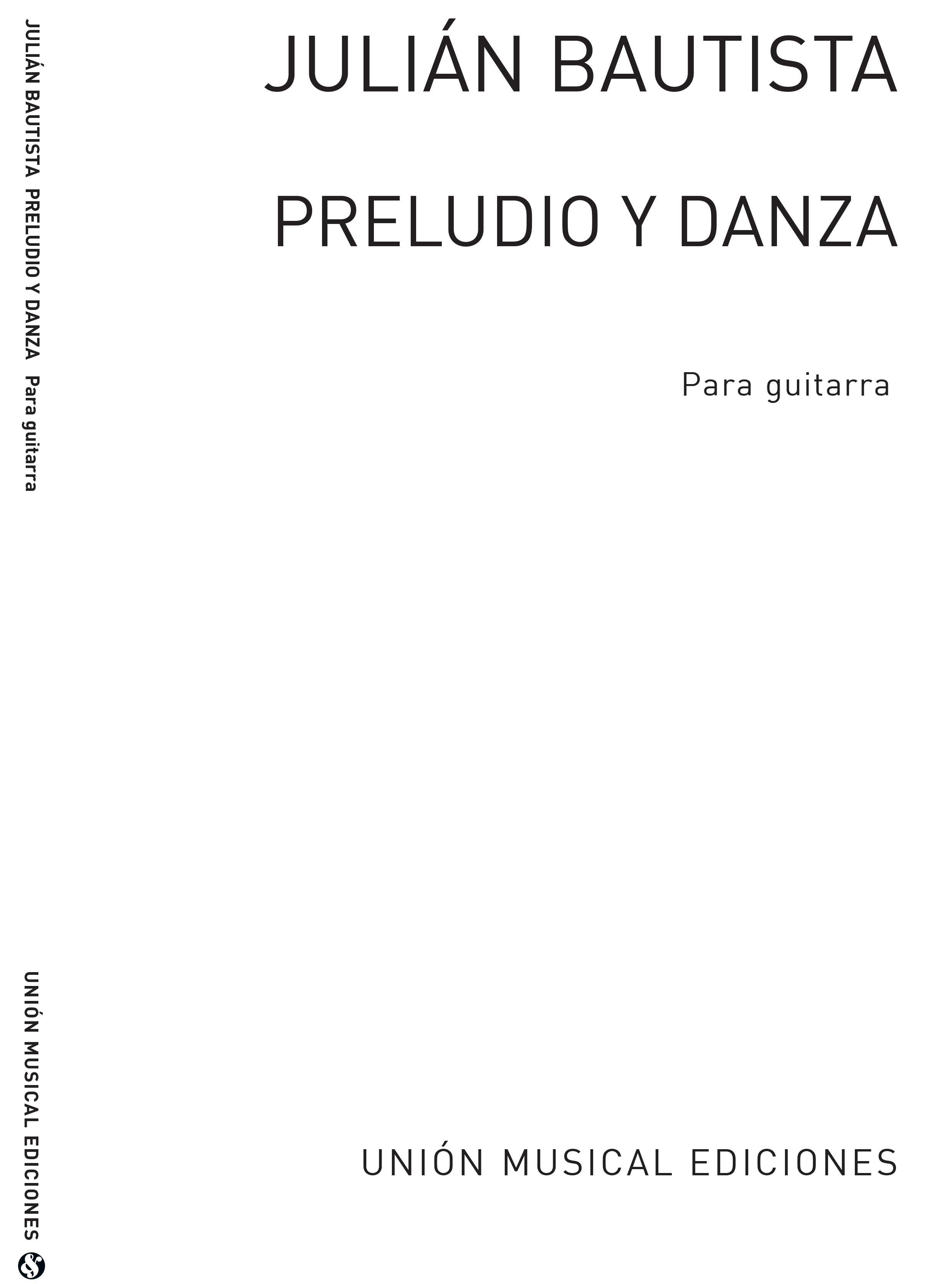 Bautista: Preludio Y Danza (R Sainz De La Maza) Guitar