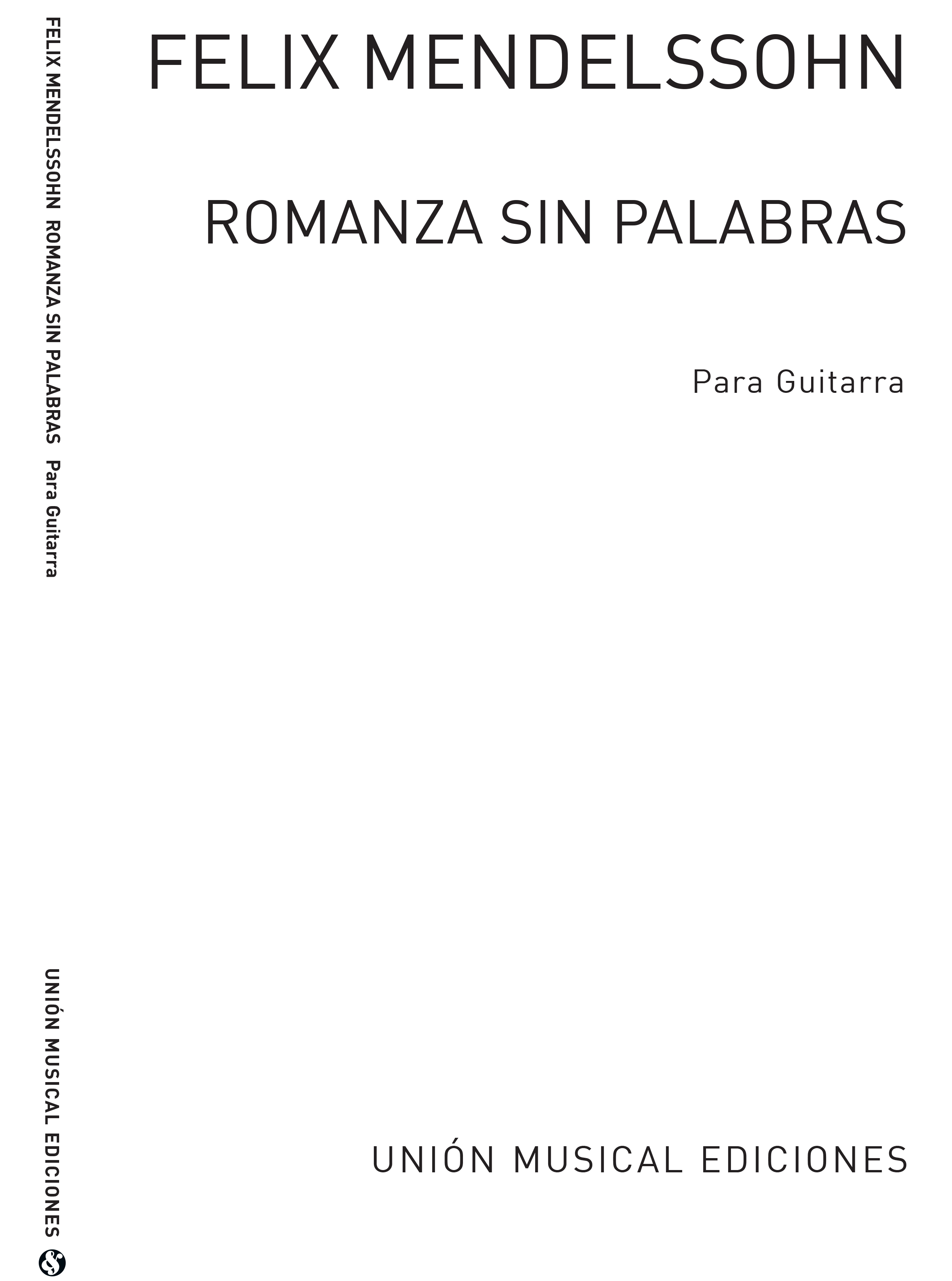 Mendelssohn: Romanza Sin Palabras (Segovia) for Guitar