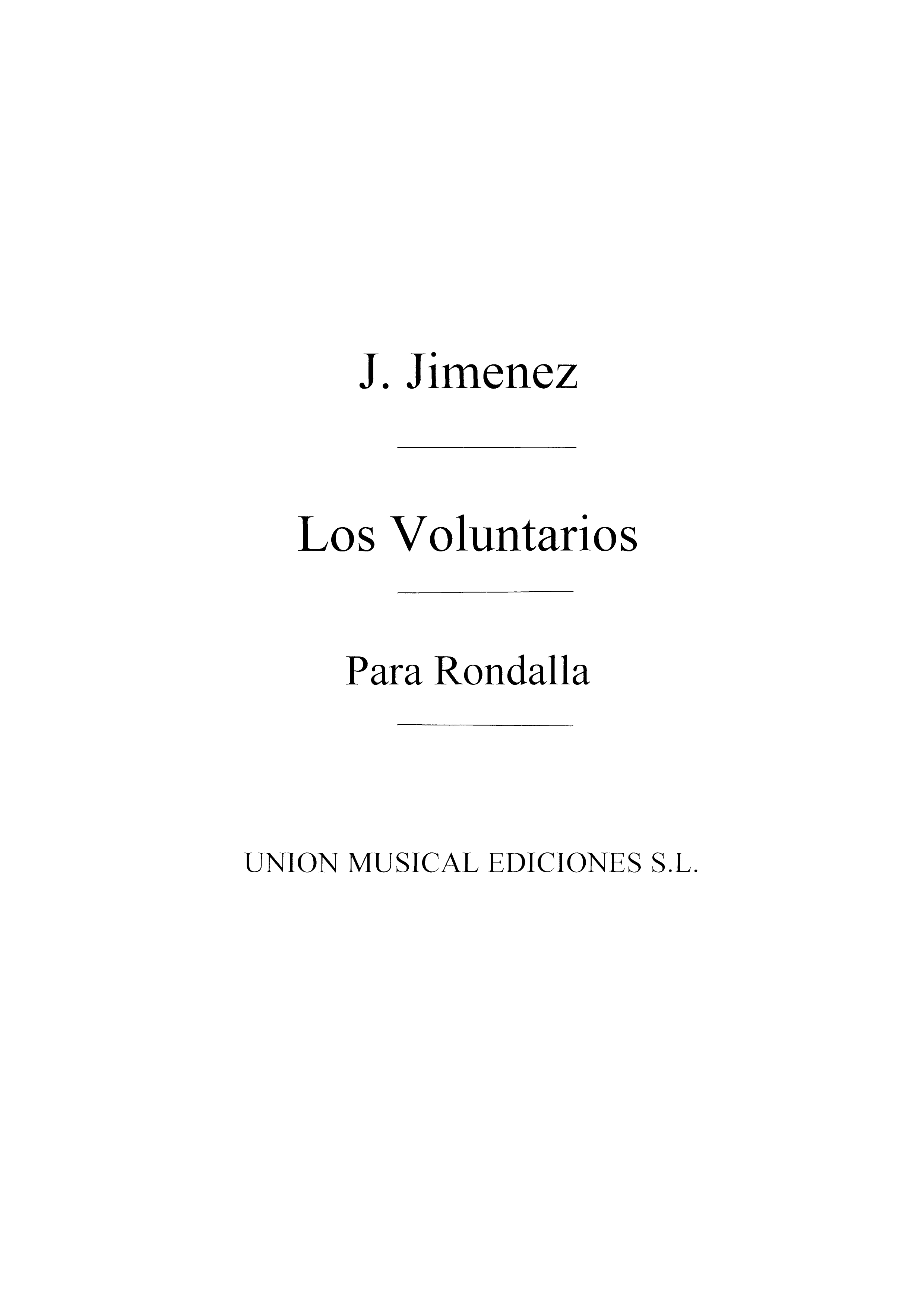 Gimenez: Los Voluntarios Pasadoble for Guitars Formation