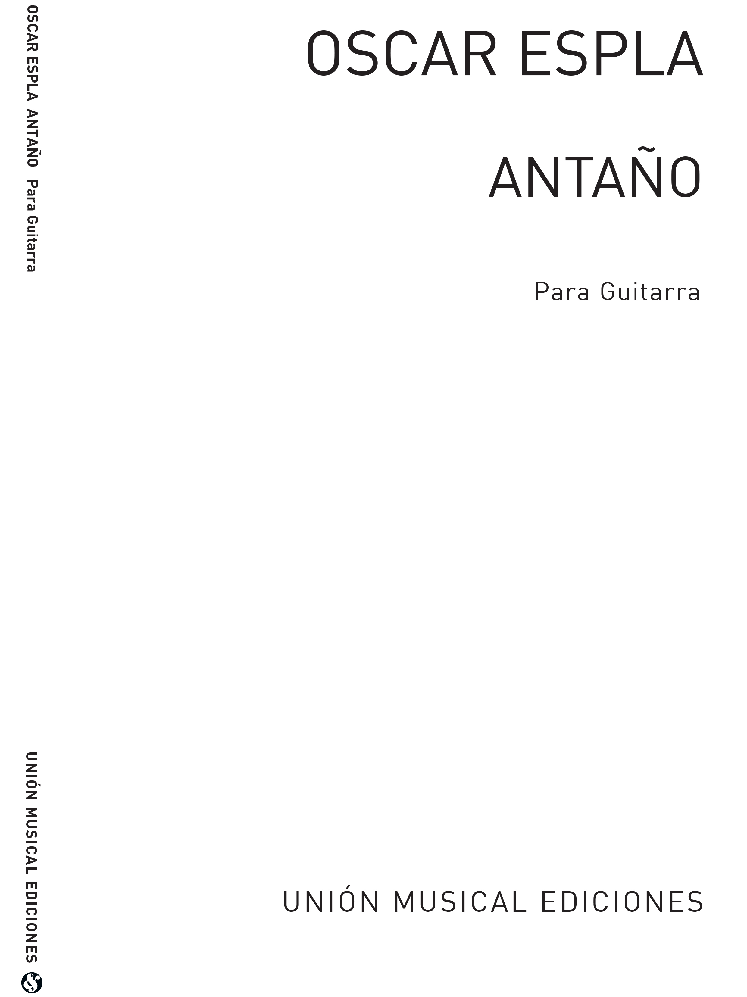 Espla: Antano (Azpiazu) for Guitar