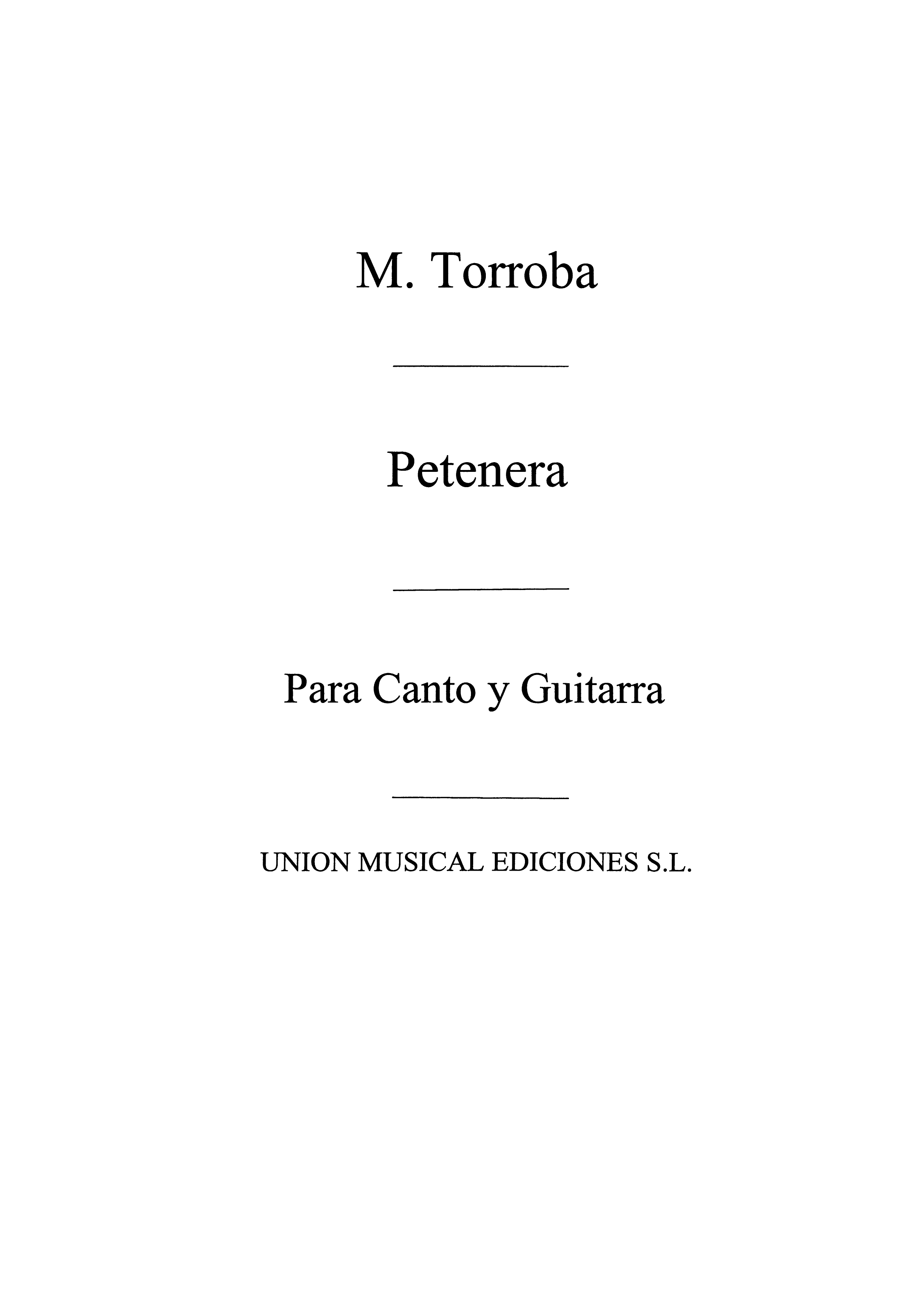 Moreno Torroba: Petenera de La Marchenera (Azpiazu)