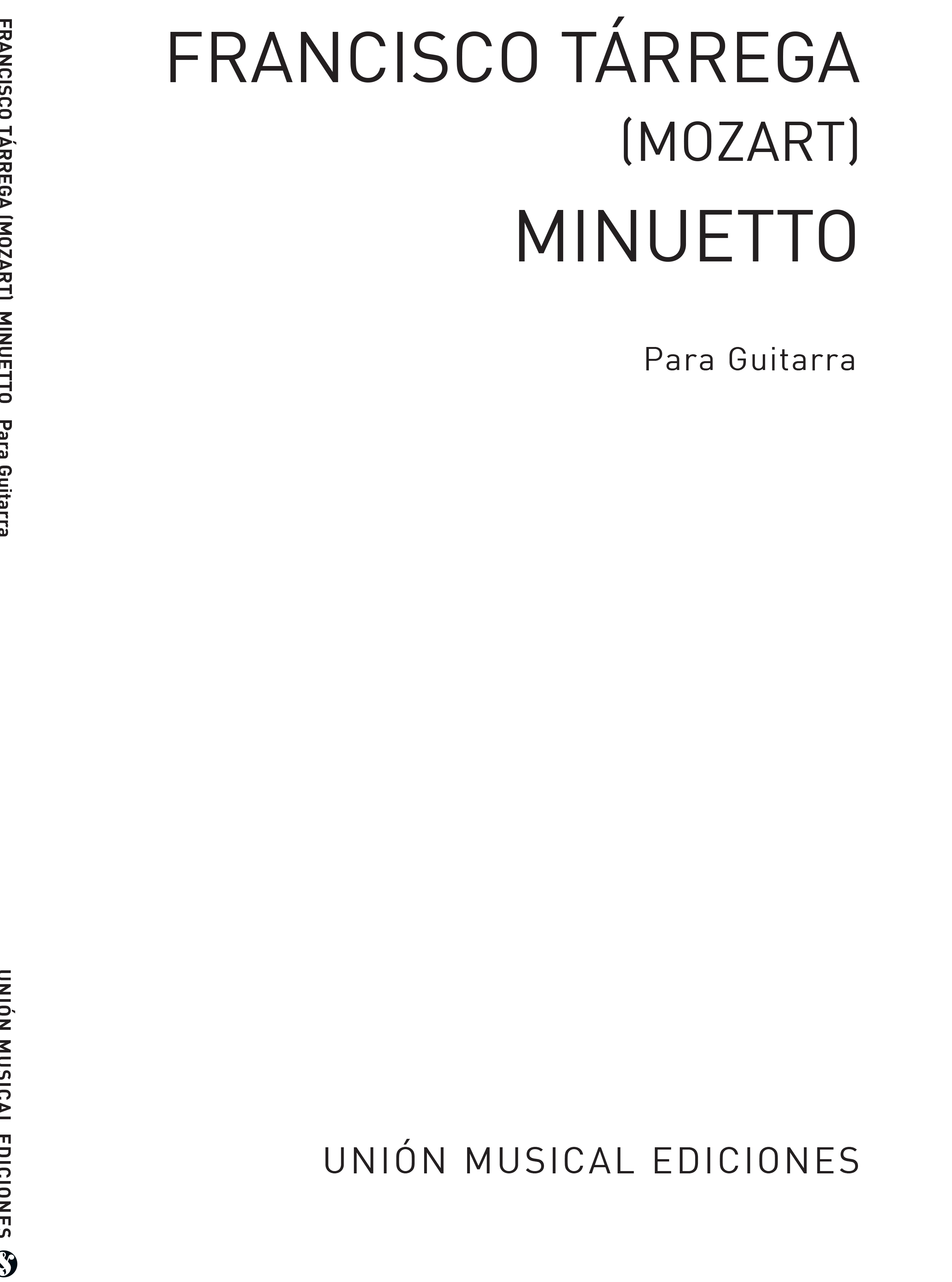 W.A. Mozart: Minueto (tarrega) for Guitar