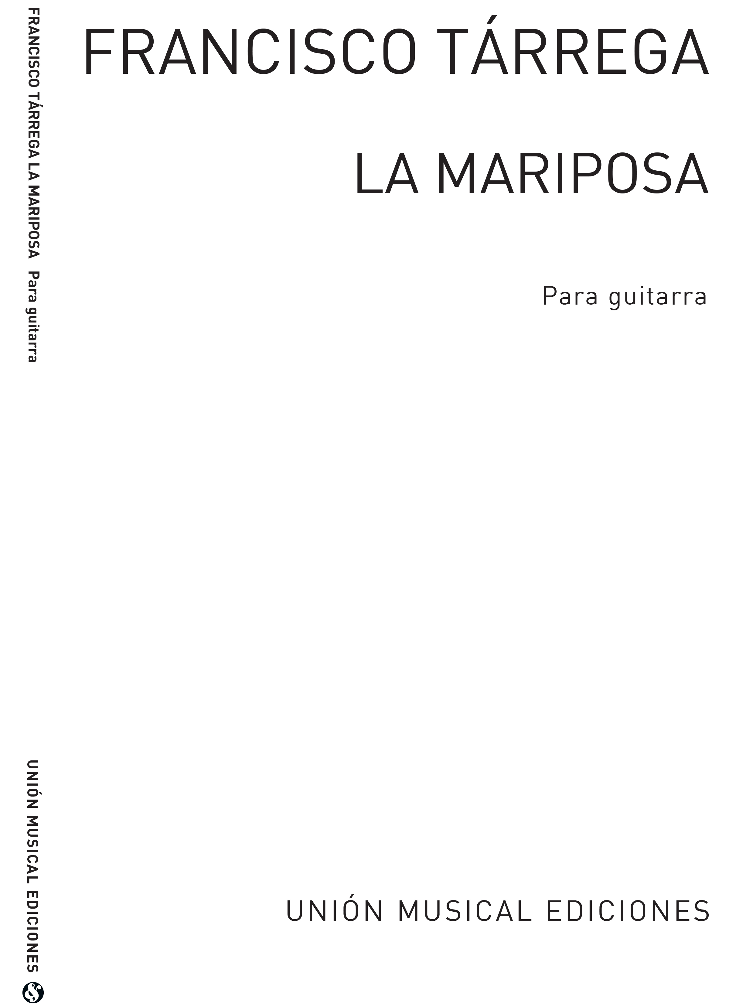 Tarrega: La Mariposa Estudio for Guitar