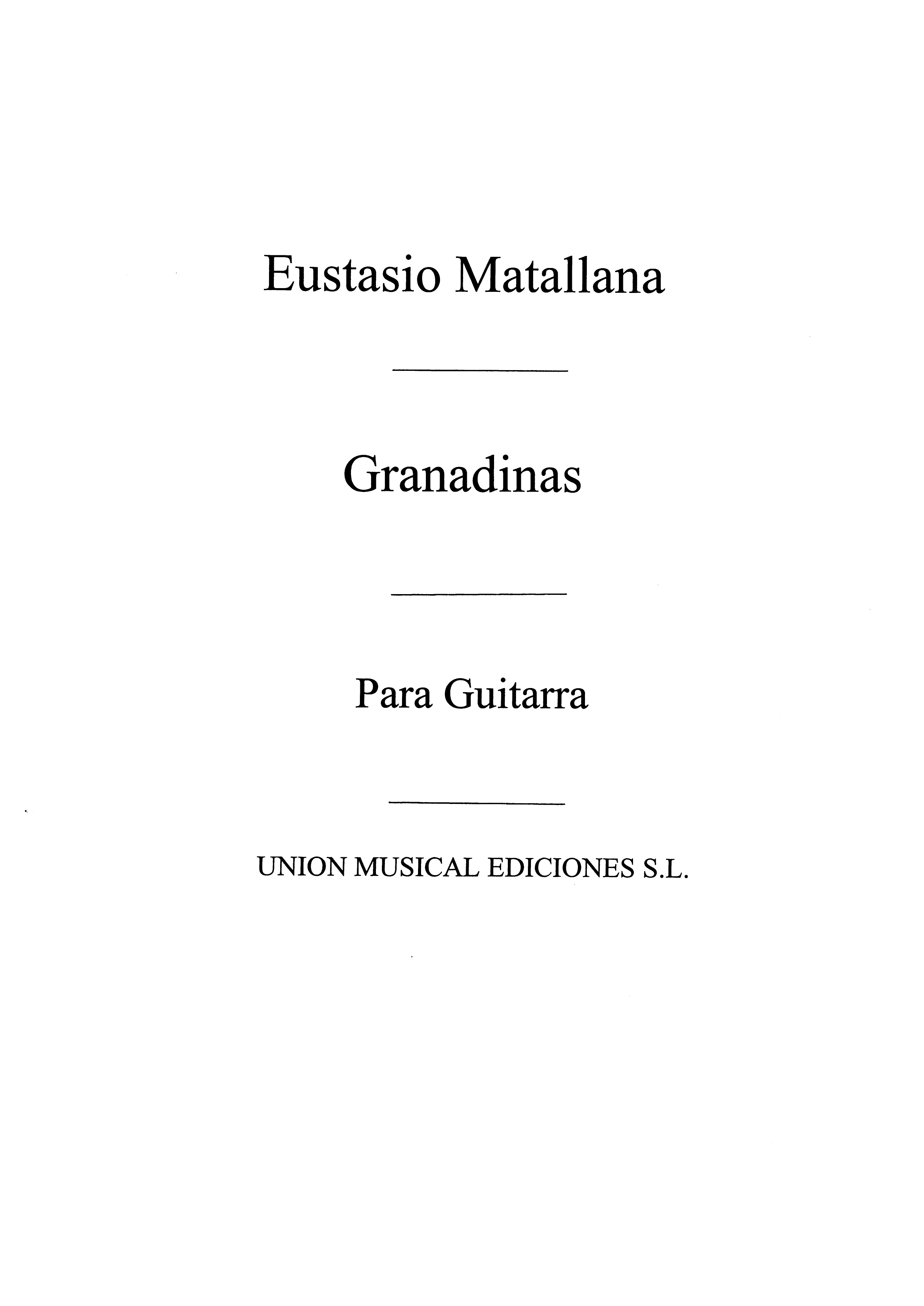 Matallana: Granadinas No.6 From Bailes Populares Espanoles for Guitar