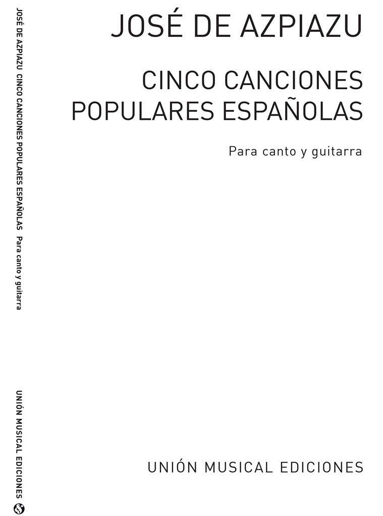 Varios: Cinco Canciones Populares Espanolas (Azpiazu) for Voice and Guitar