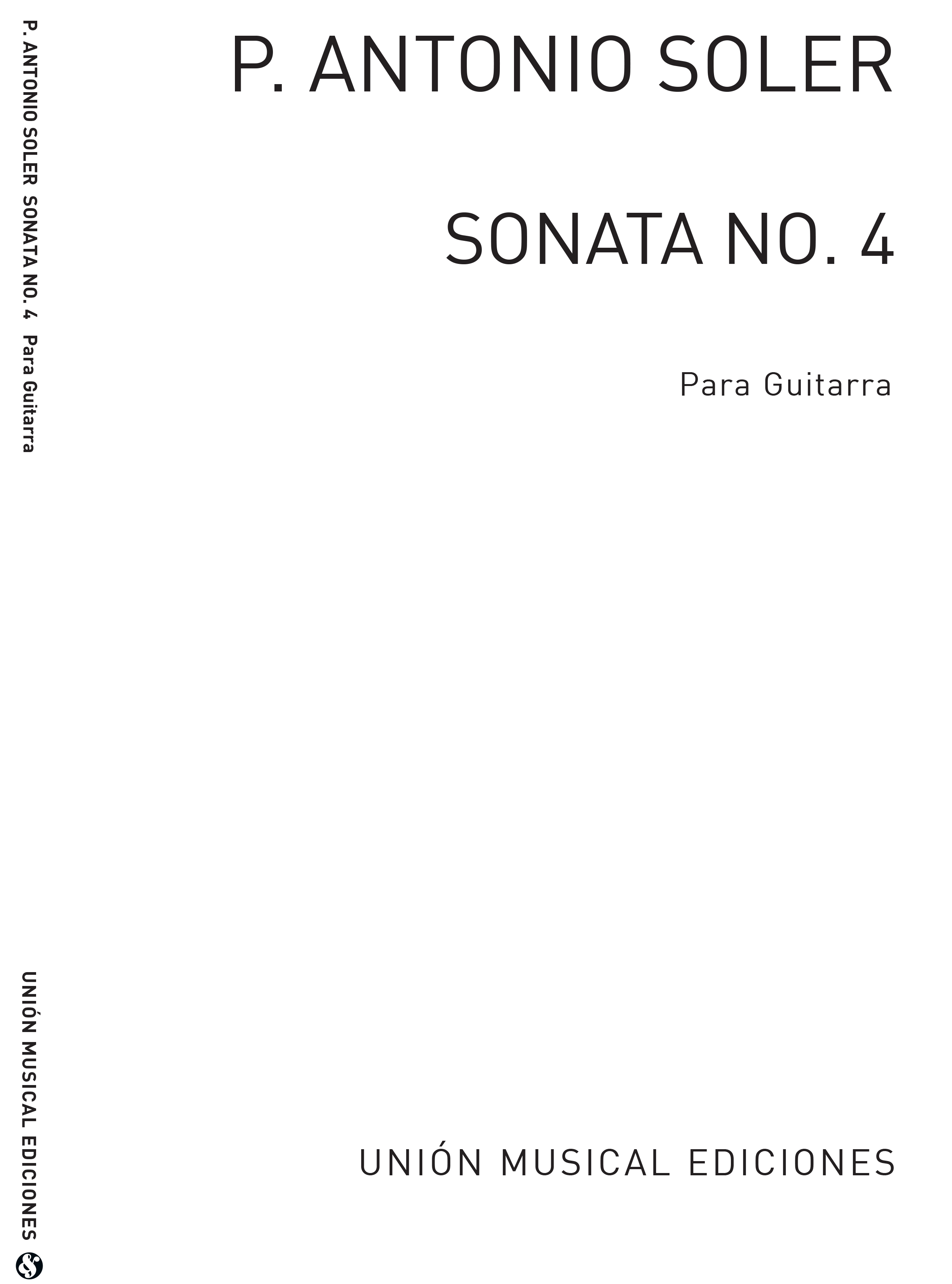 Soler: Sonata No.4 Bolero (Azpiazu) for Guitar