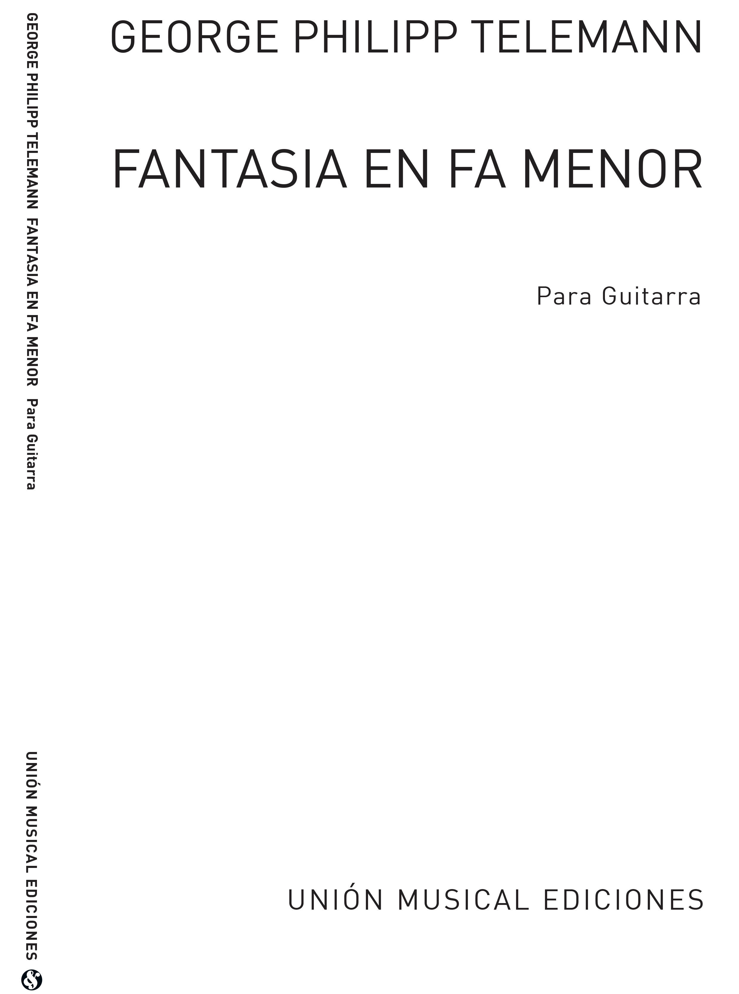 Telemann: Fantasia En Fa Menor F Minor (Azpiazu) for Guitar