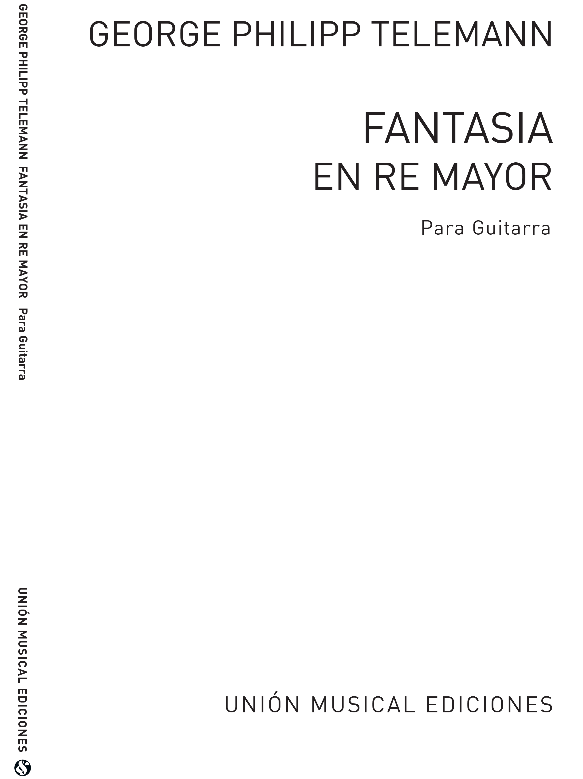 Telemann: Fantasia En Re Mayor D Major (Azpiazu) for Guitar