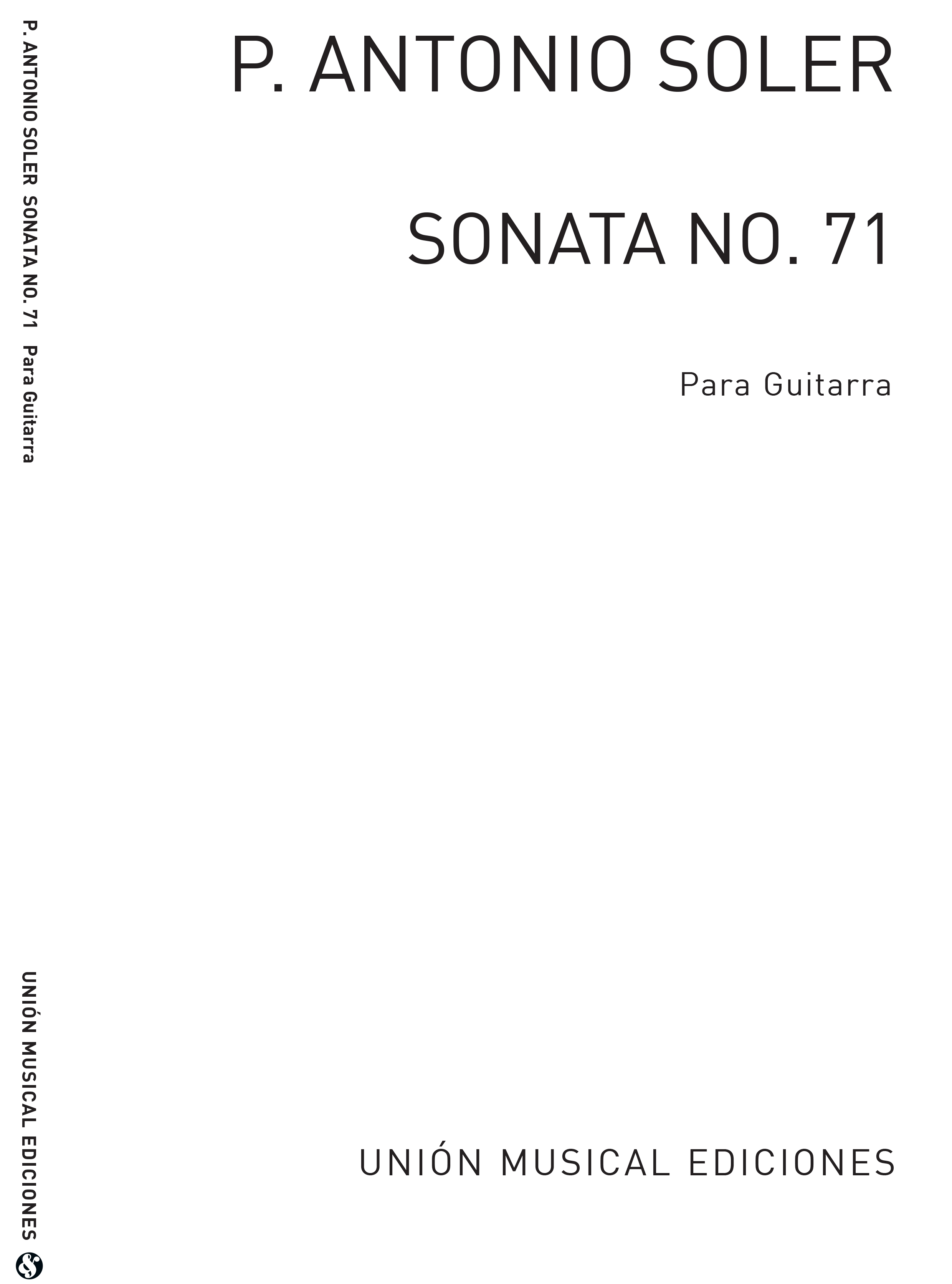 Soler: Sonata No.71 (Azpiazu) for Guitar