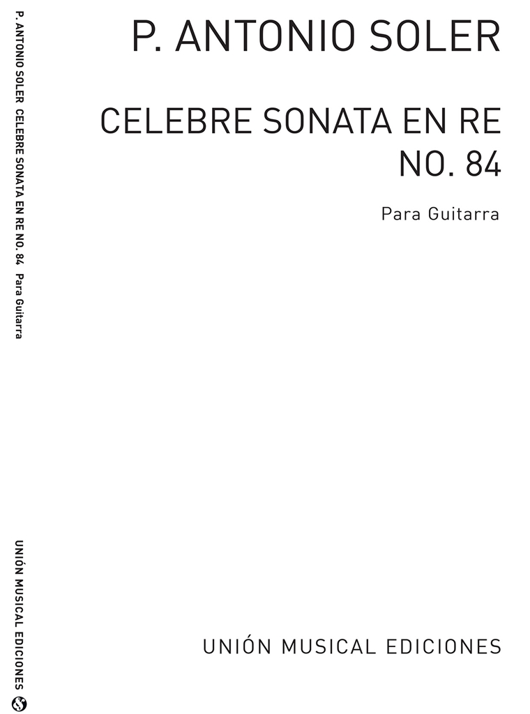 Soler: Celebre Sonata En Re No.84 (Azpiazu) for Guitar