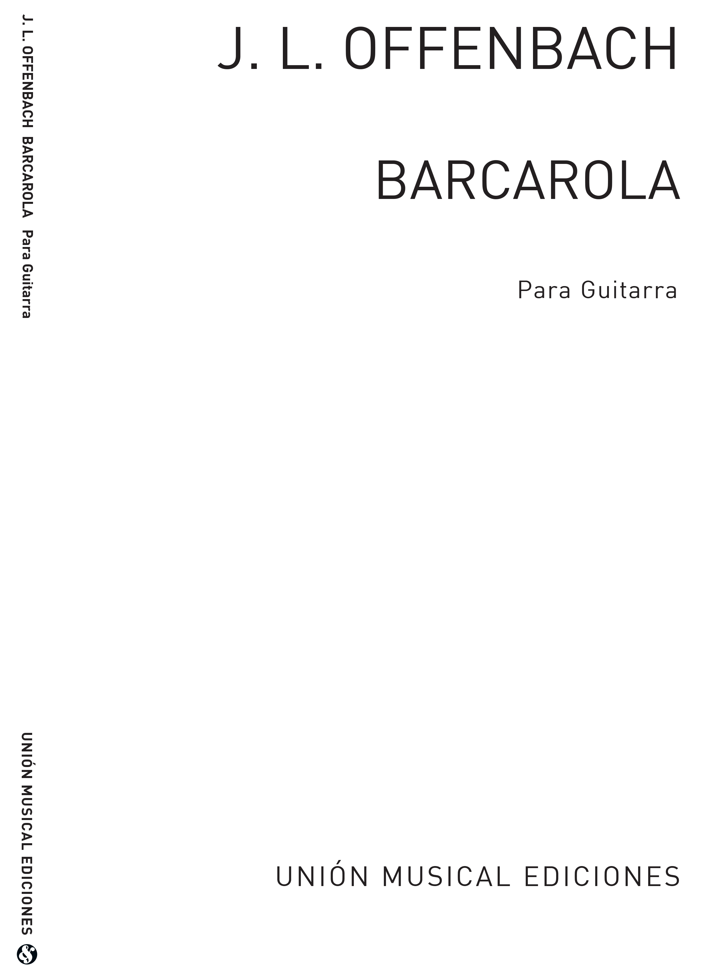 Offenbach: Barcarola De Los Cuentos De Hoffmann for Guitar