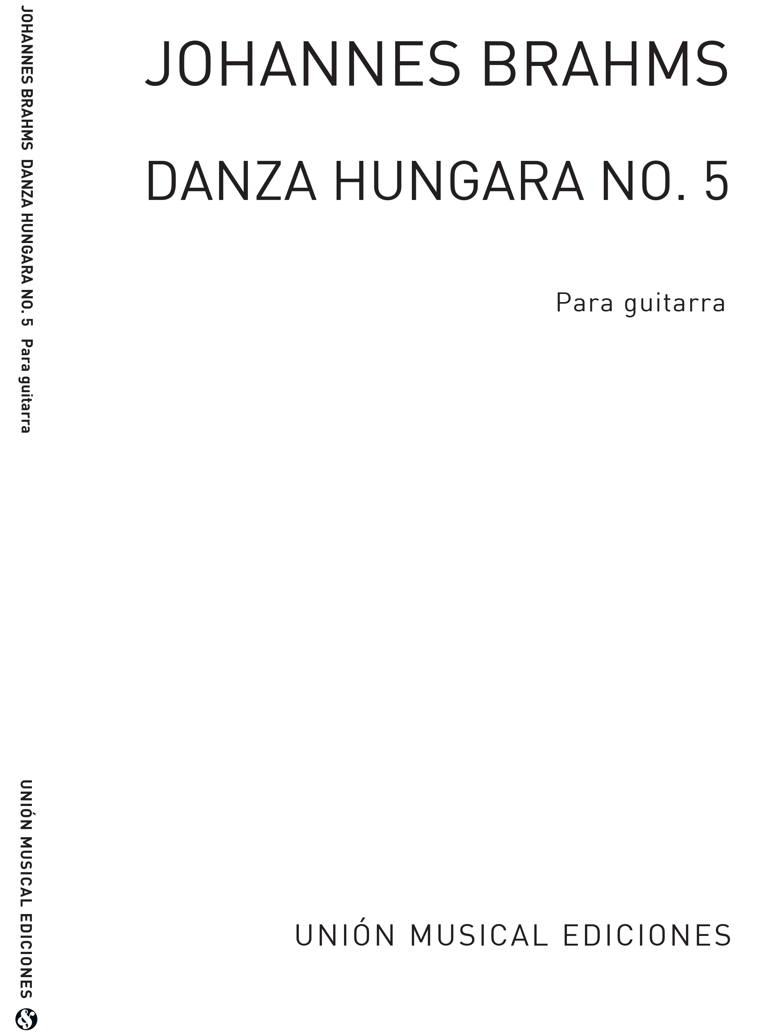 Brahms: Danza Hungara No5 (Garcia Velasco) for Guitar