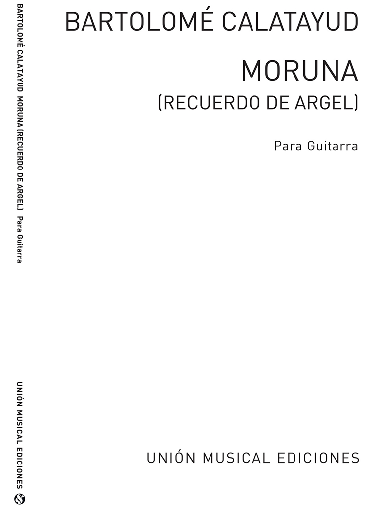 Calatayud: Moruna (Recuerdo De Argel) for Guitar