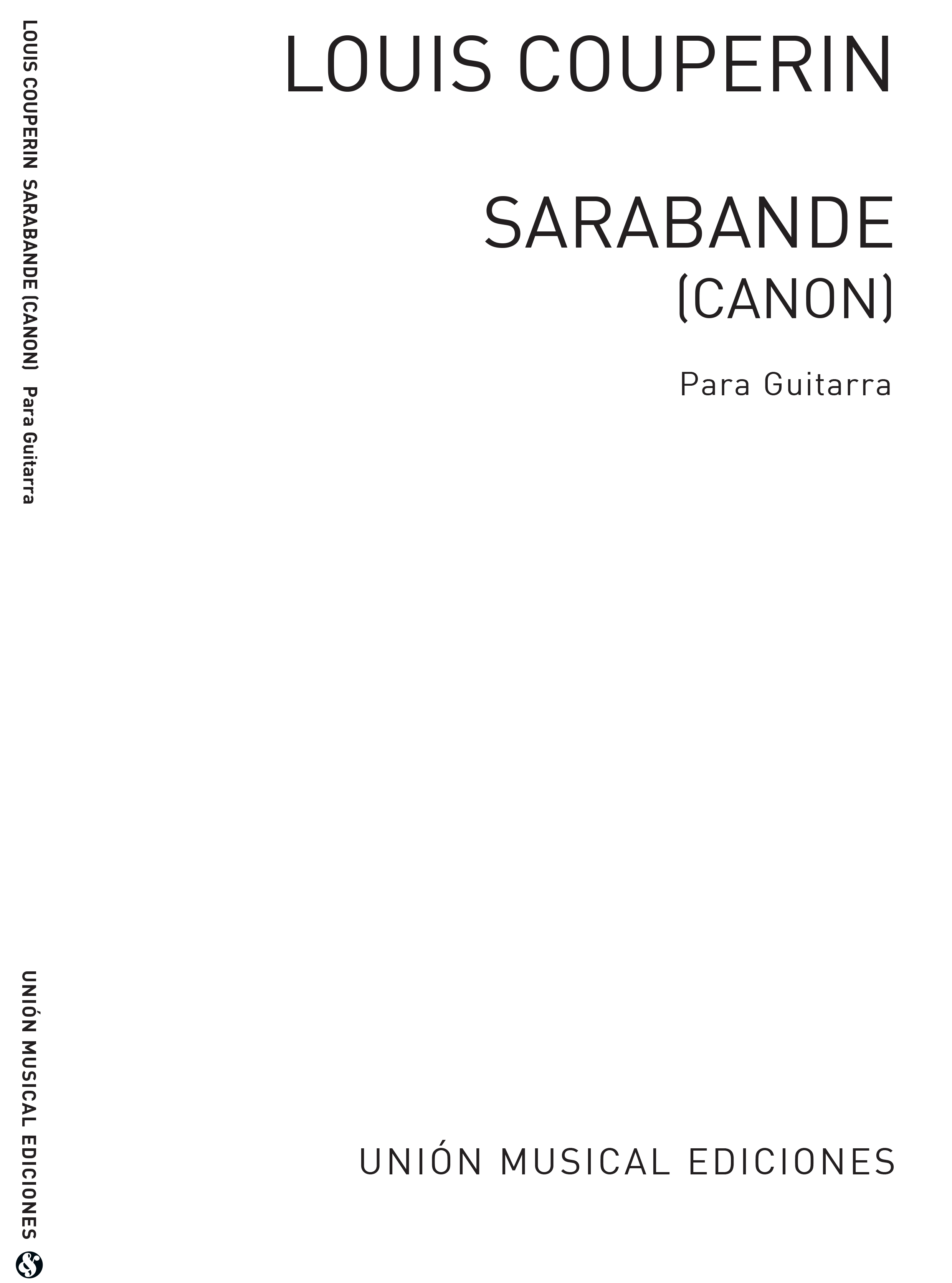 Couperin: Sarabande Canon (Galindo) for Guitar