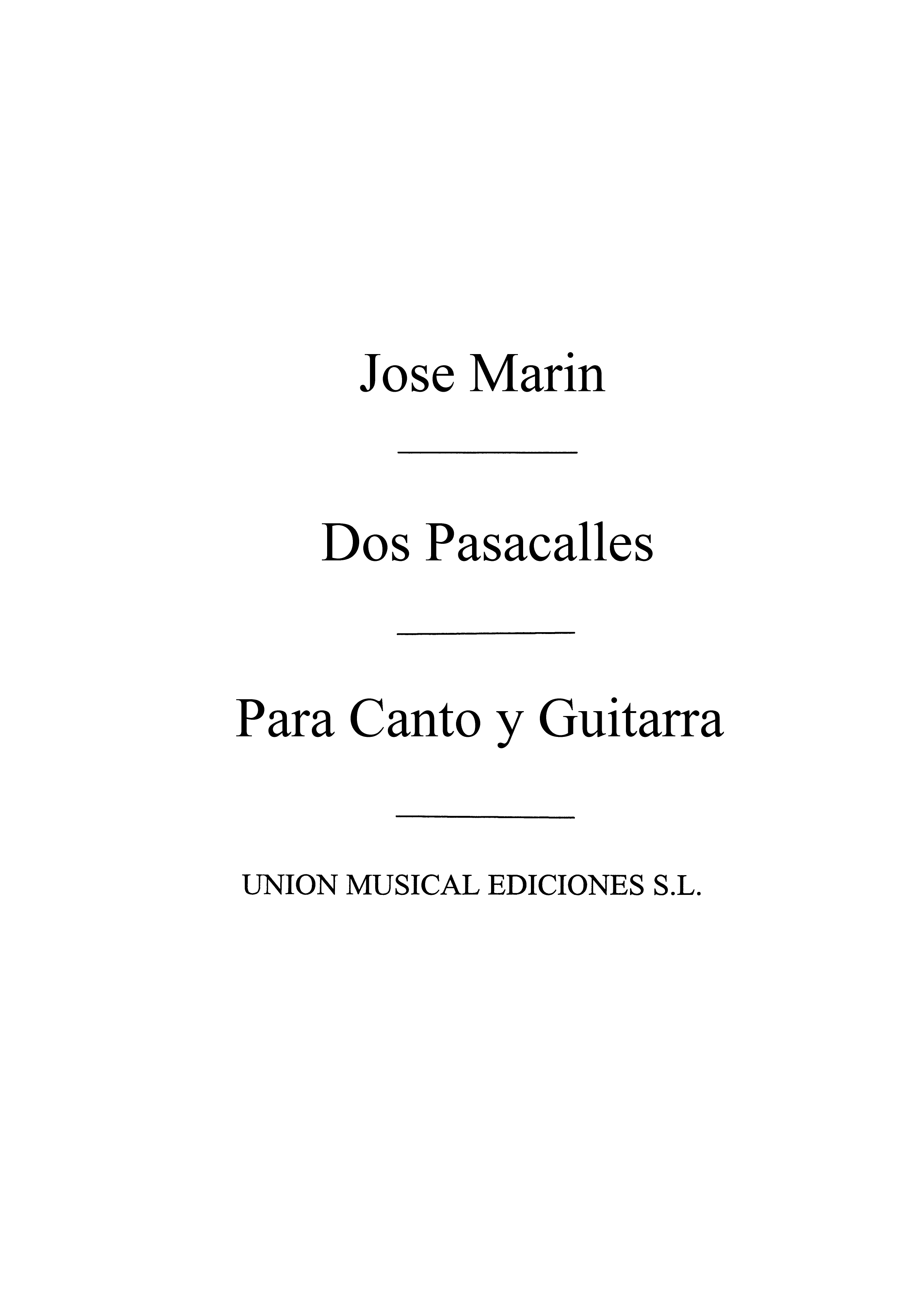 Marin: Dos Pascalles (Tarrago)