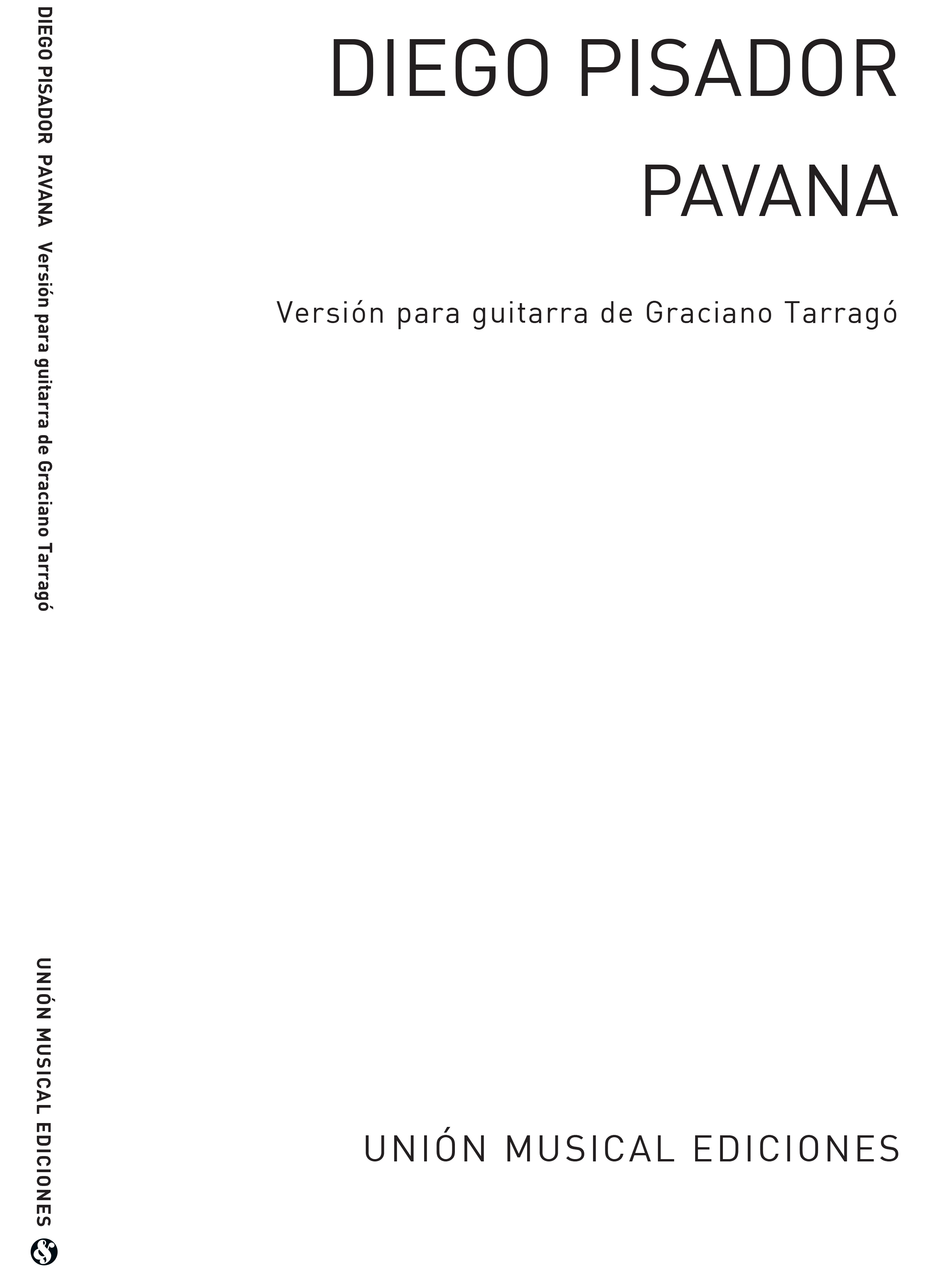 Pisador: Pavana (Tarrago) for Guitar