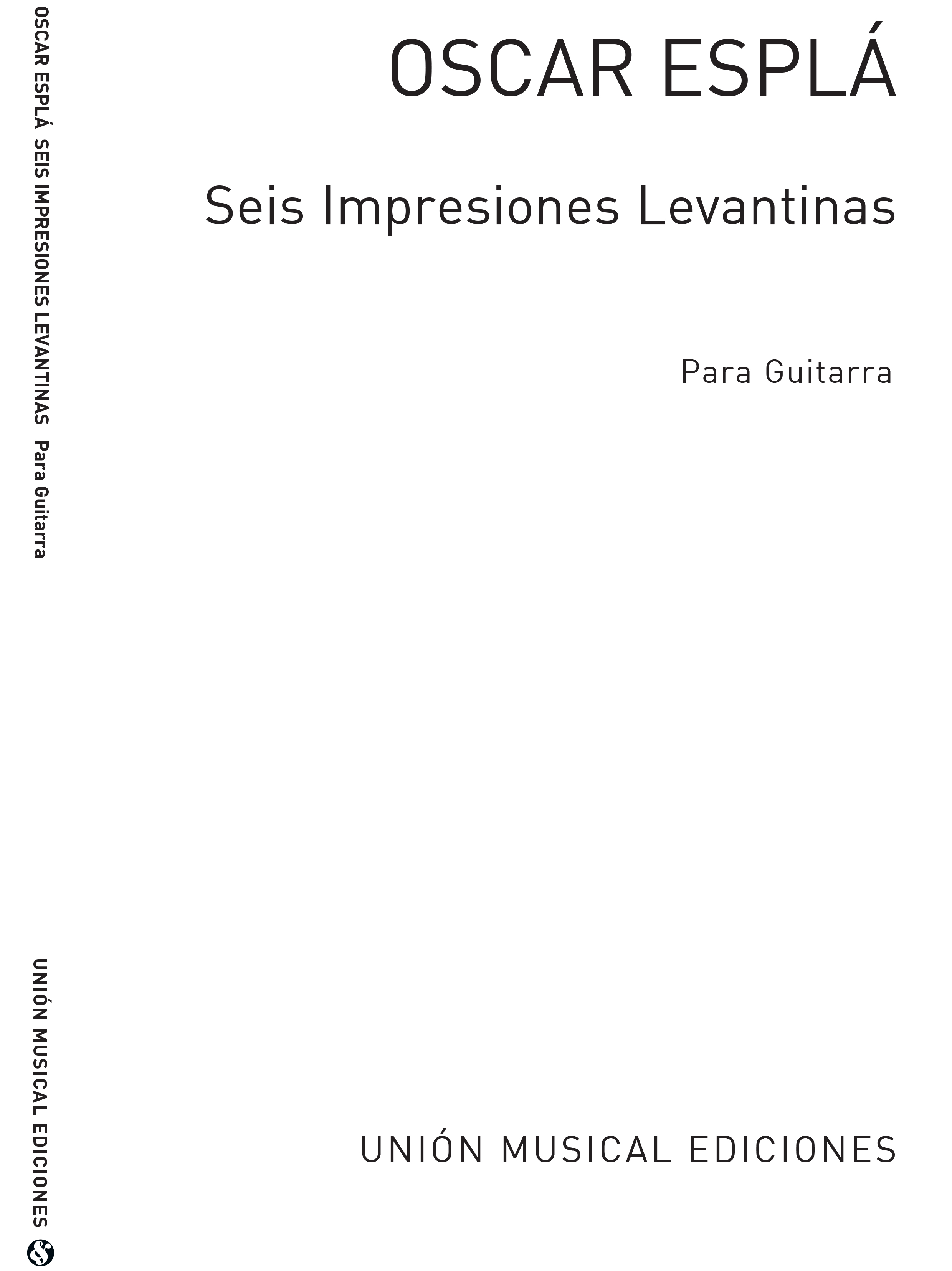 Espla: Seis Impresiones Levantinas Extrds De Levante (Azpiazu) for Gtr