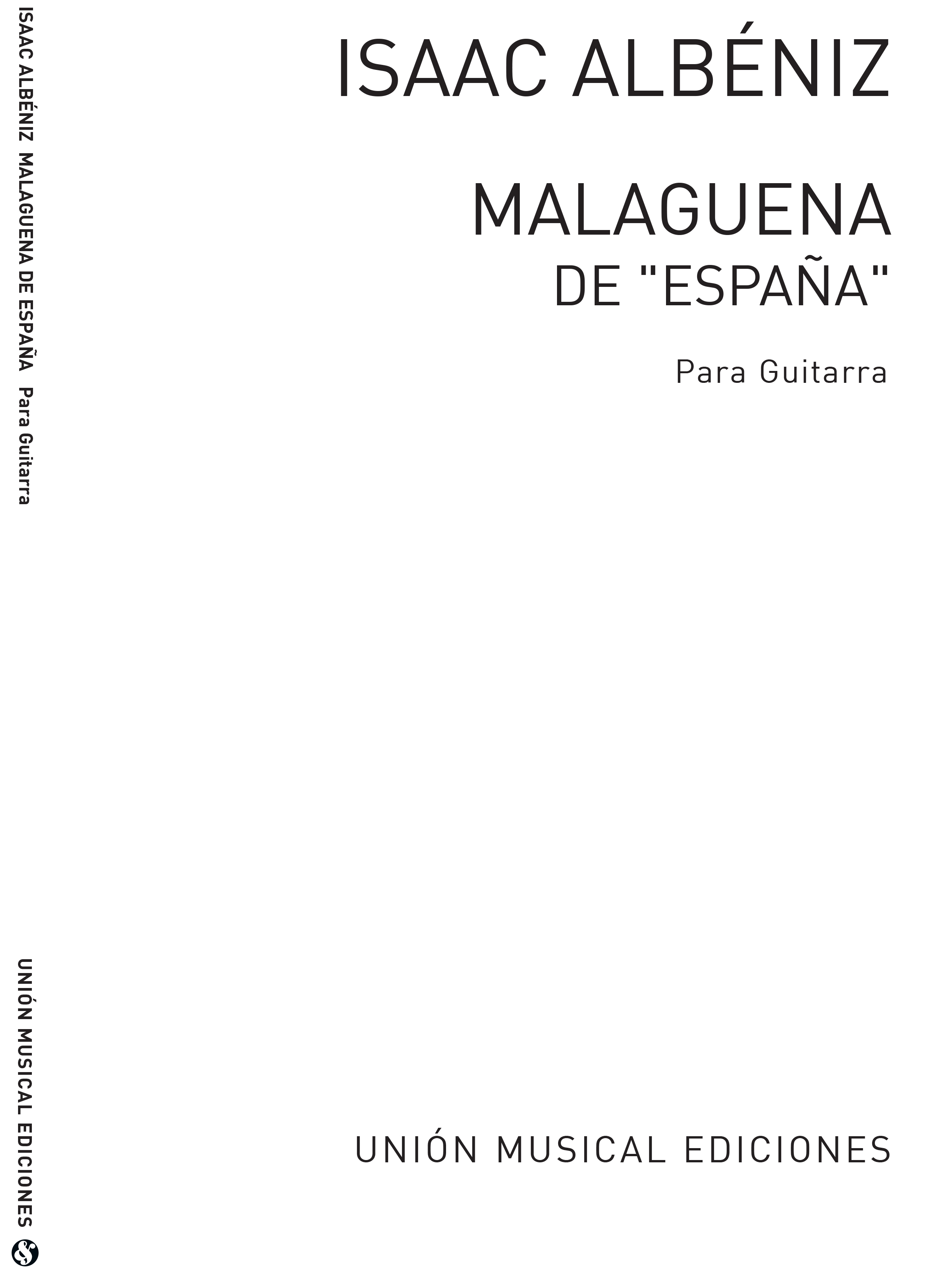 Albeniz: Malaguena from Espana Op.165 (Balaguer) for Guitar