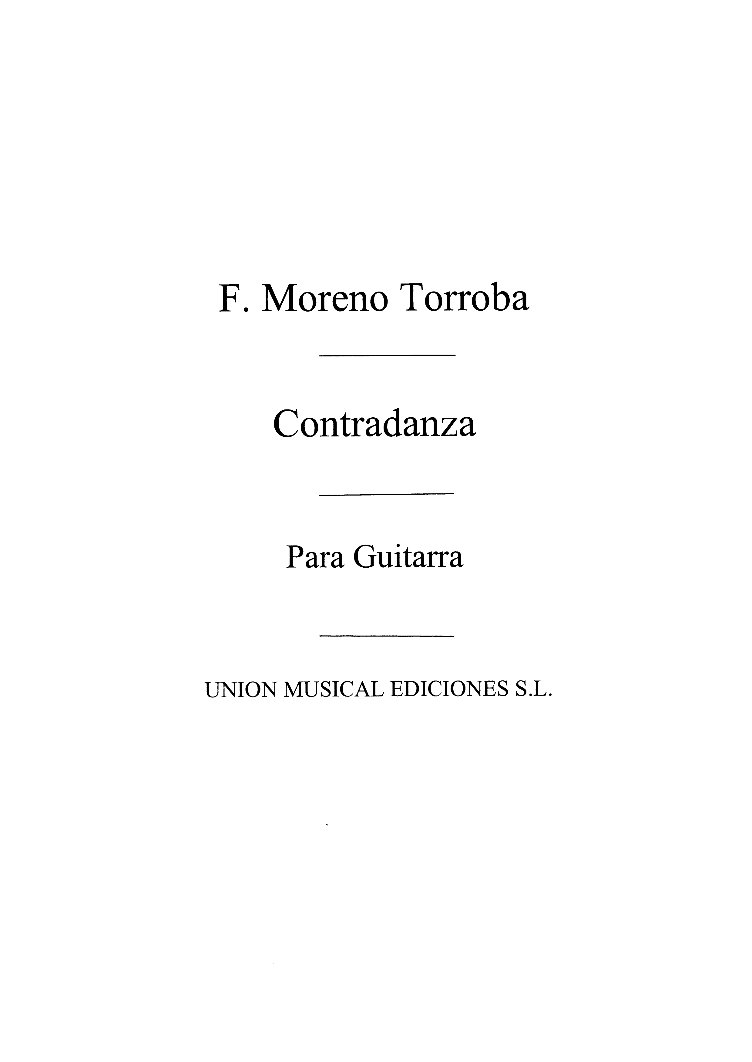 Moreno Torroba Contradanza Guitar