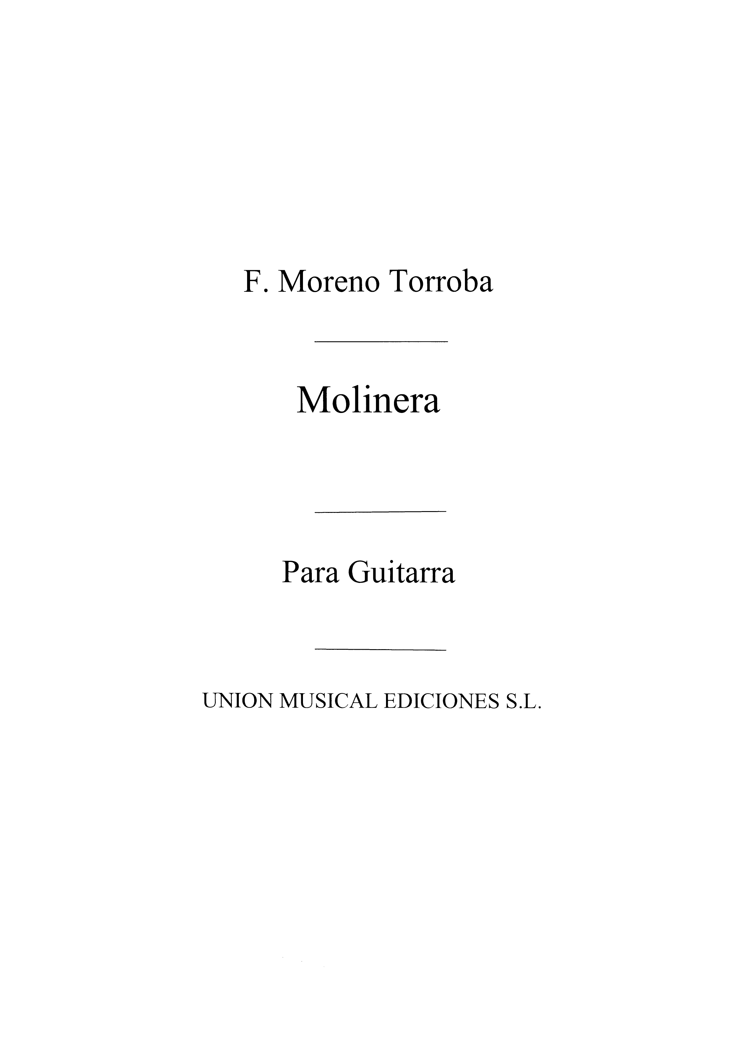 Moreno Torroba Molinera Guitar