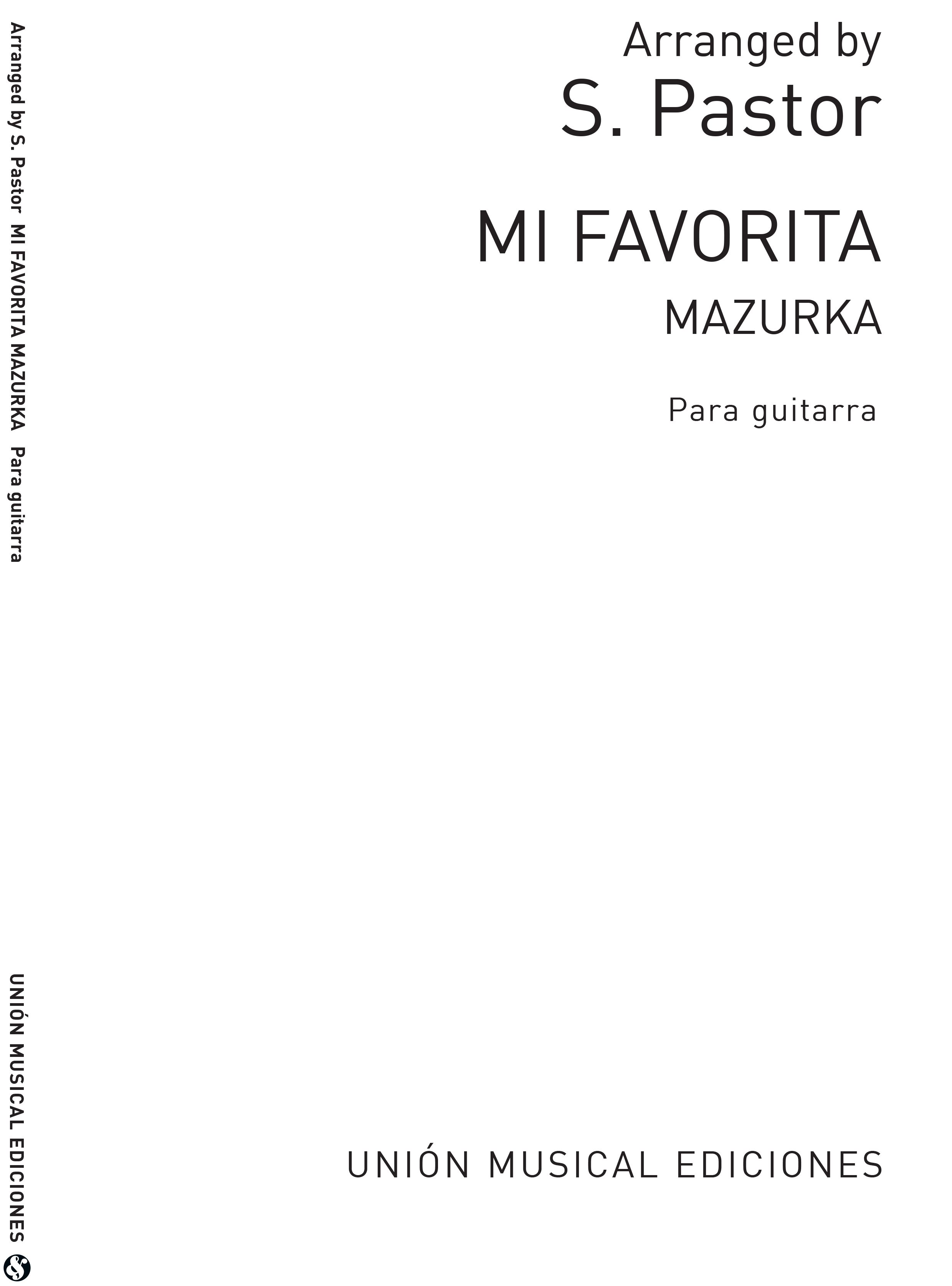 Anonimo: Mi Favorita Mazurka (Pastor) for Guitar