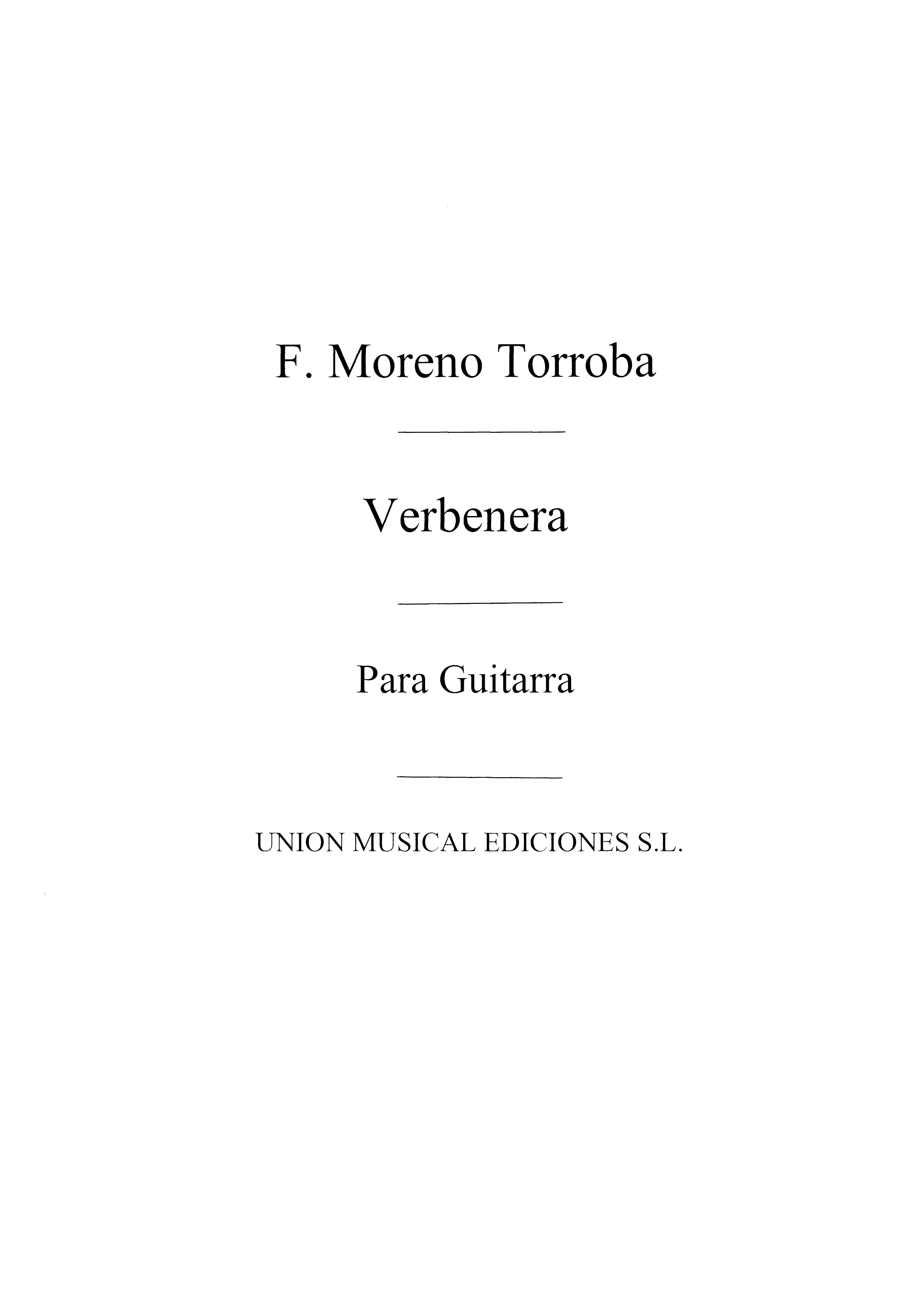 Moreno Torroba Verbenera Guitar