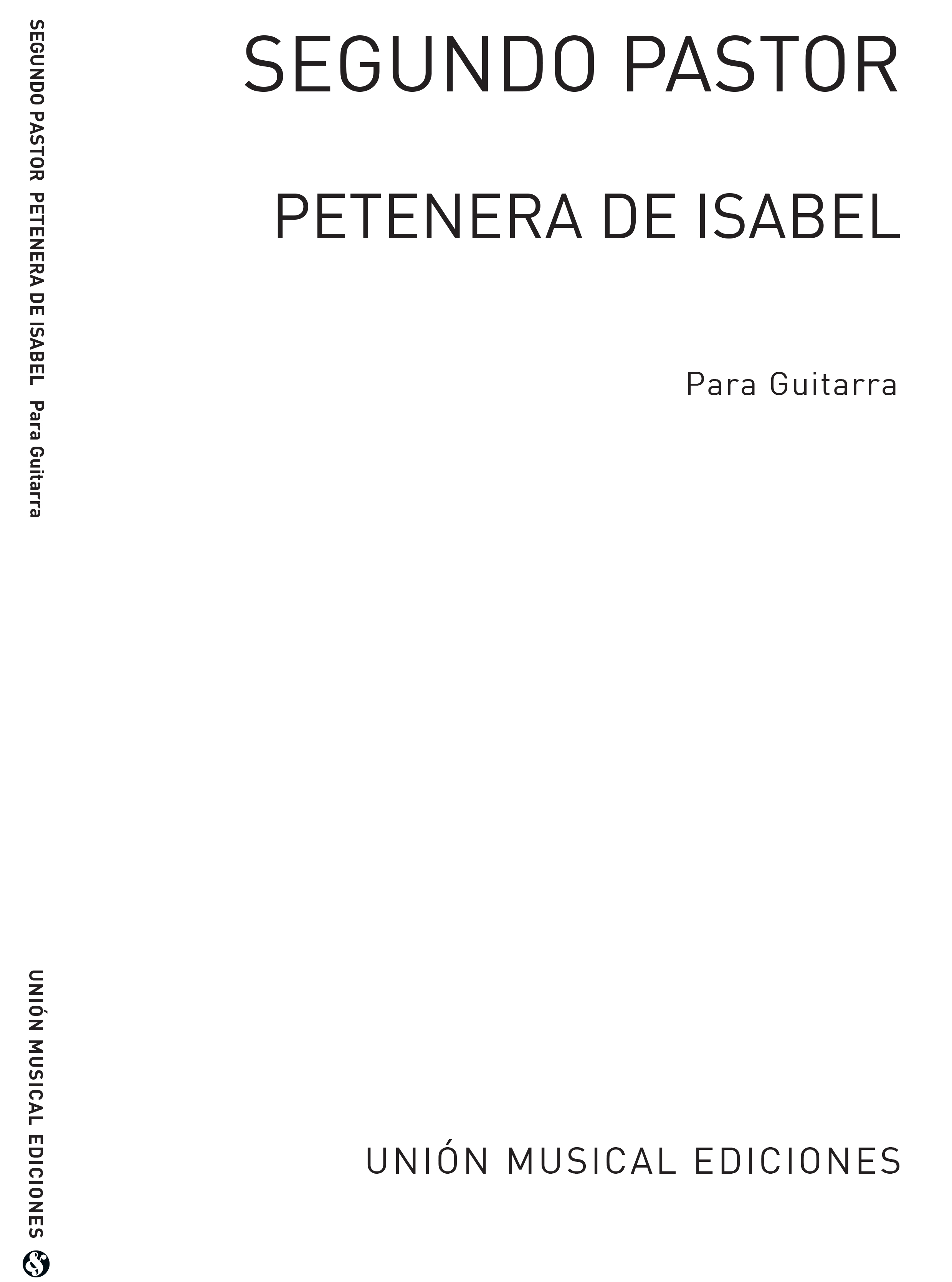 Pastor: Petenera De Isabel for Guitar