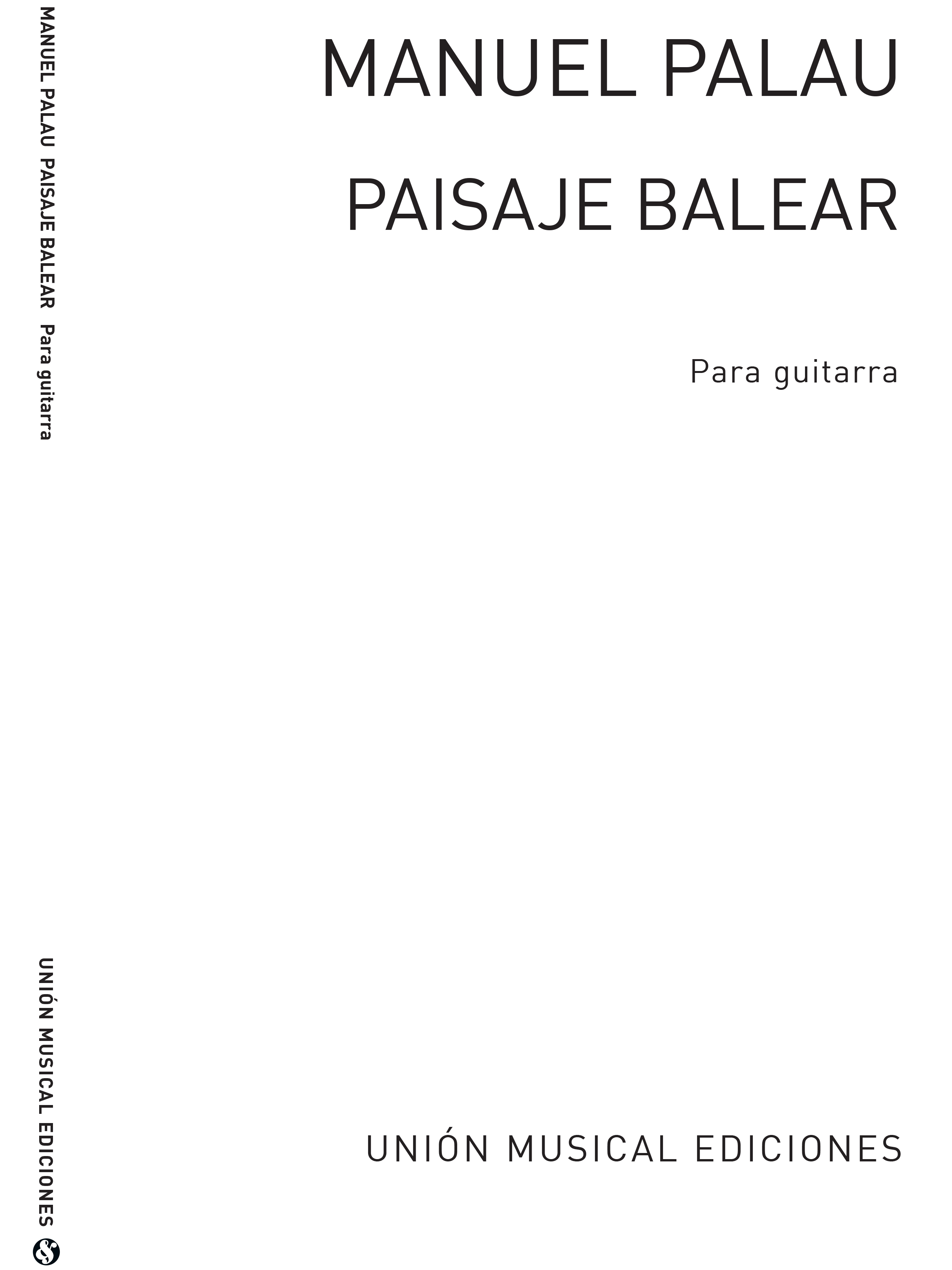 Palau: Paisaje Balear (Galindo) for Guitar