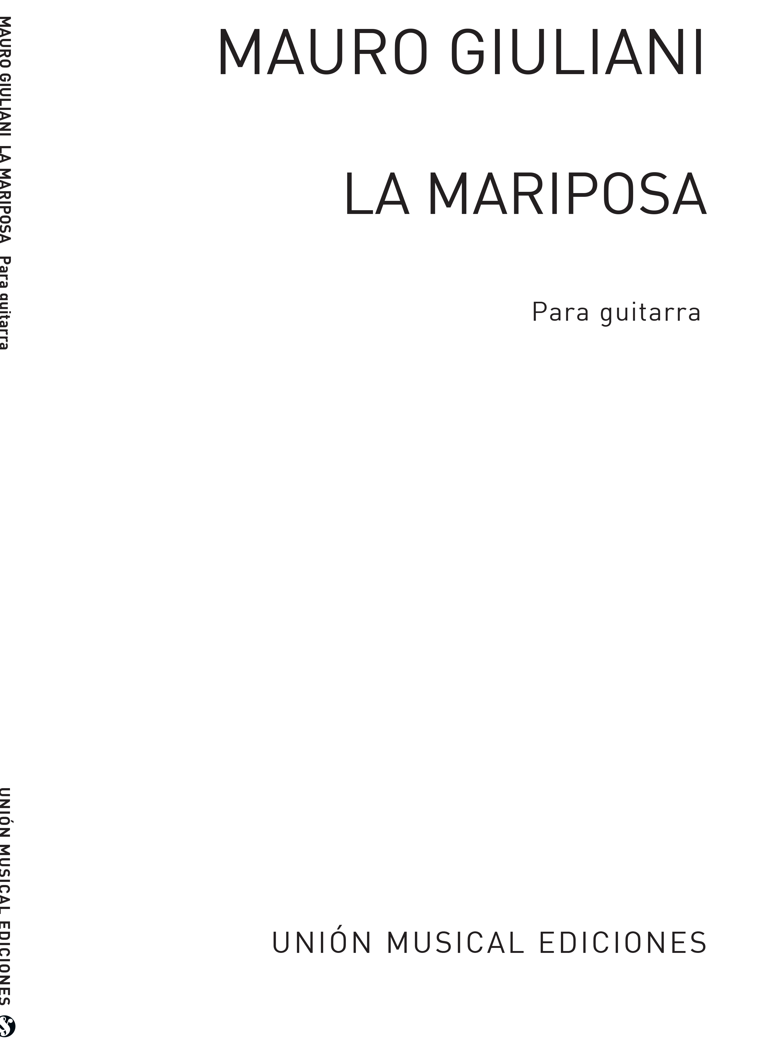 Giuliani: La Mariposa (Le Papillon) 32 Studies Op.30 for Guitar