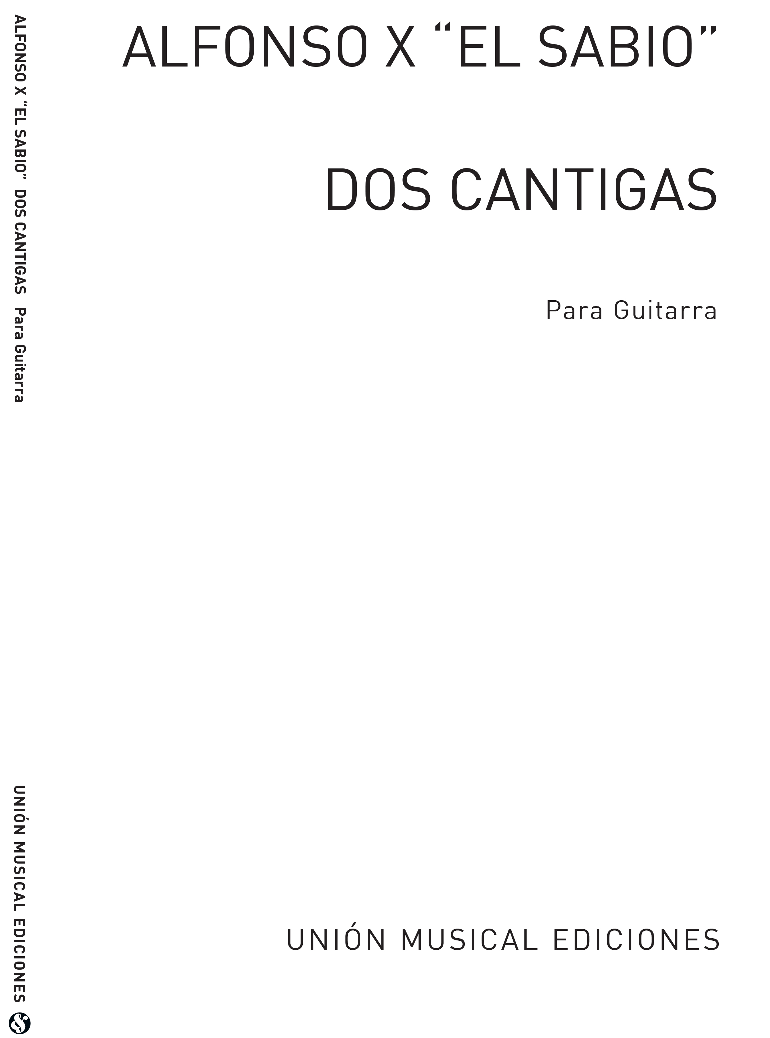 Alfonso: Dos Cantigas (GarciaVelasco) for Guitar