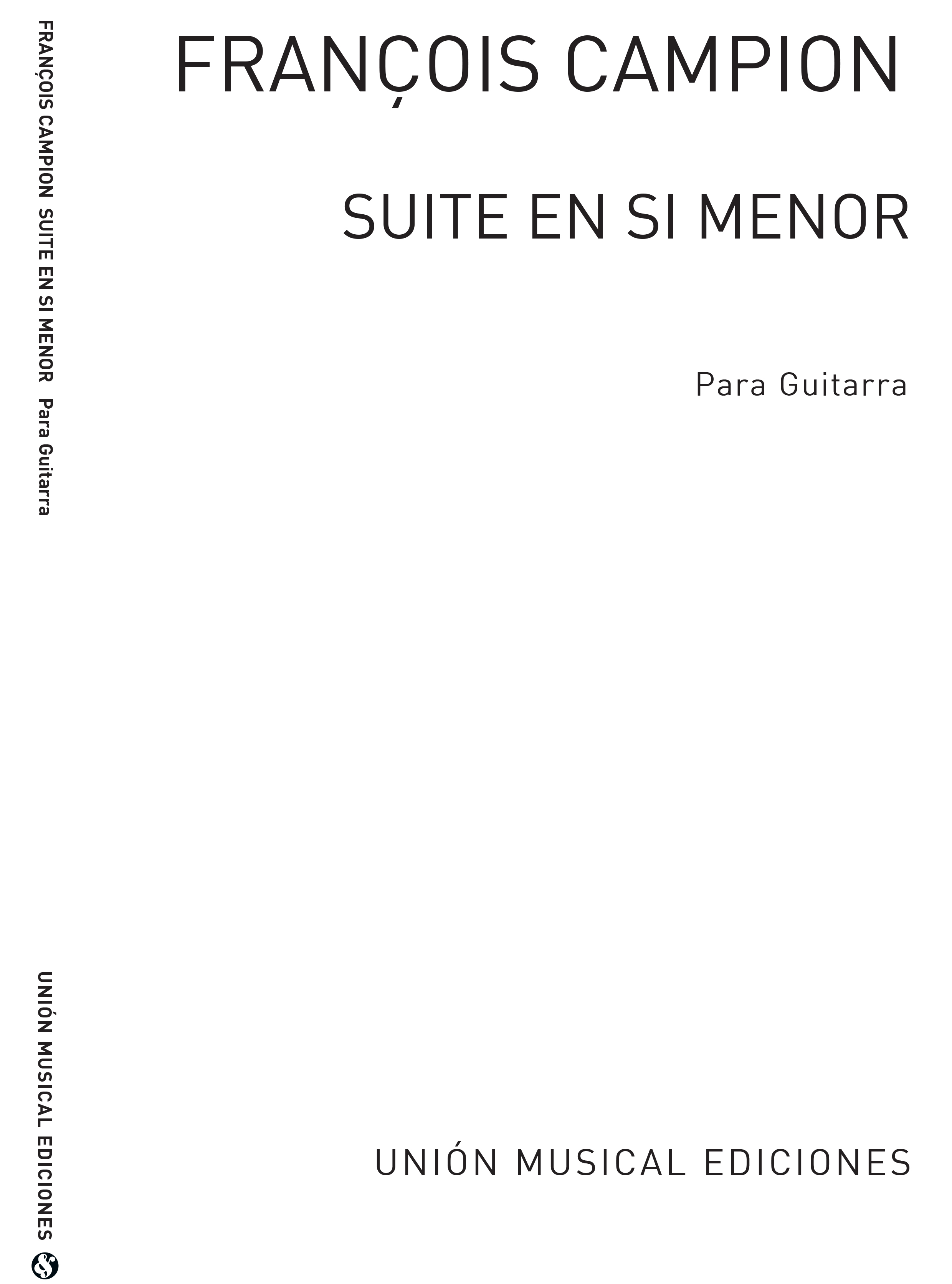 Campion: Suite En Si Menor (Gousse) for Guitar