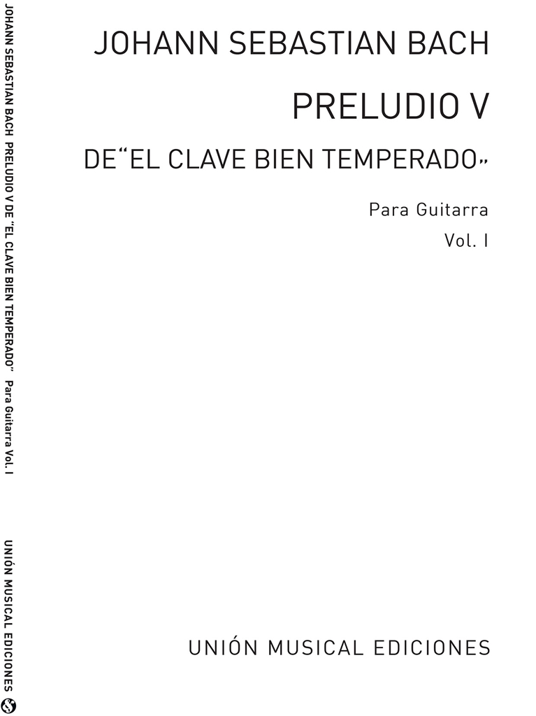 Cardoso: Preludio No.5 Clave Bien Temperado Volume 1 (Cardoso) for Guitar