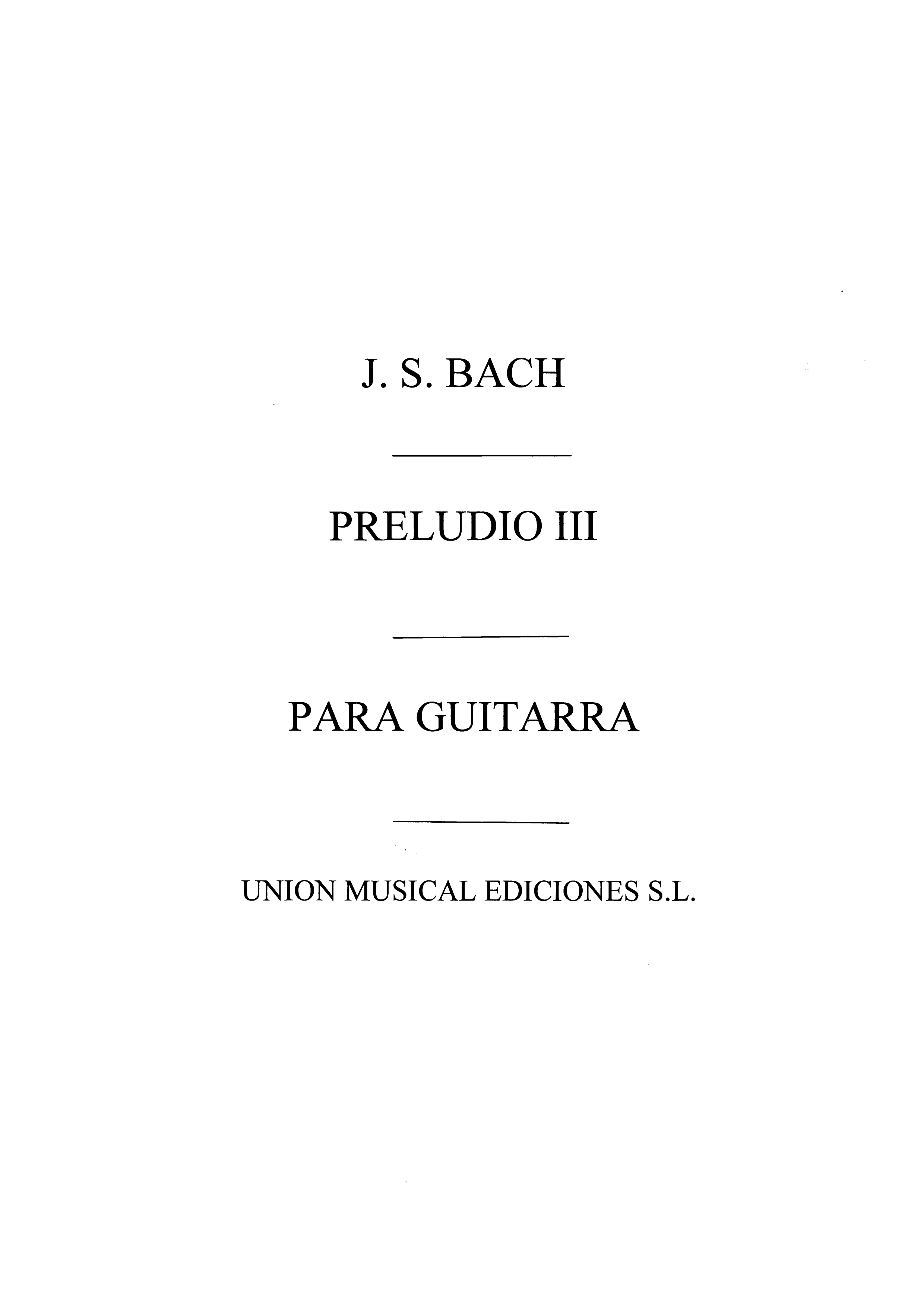 Bach Preludio No.3 Clave Bien Temperado Vol.1 (cardoso) Guitar