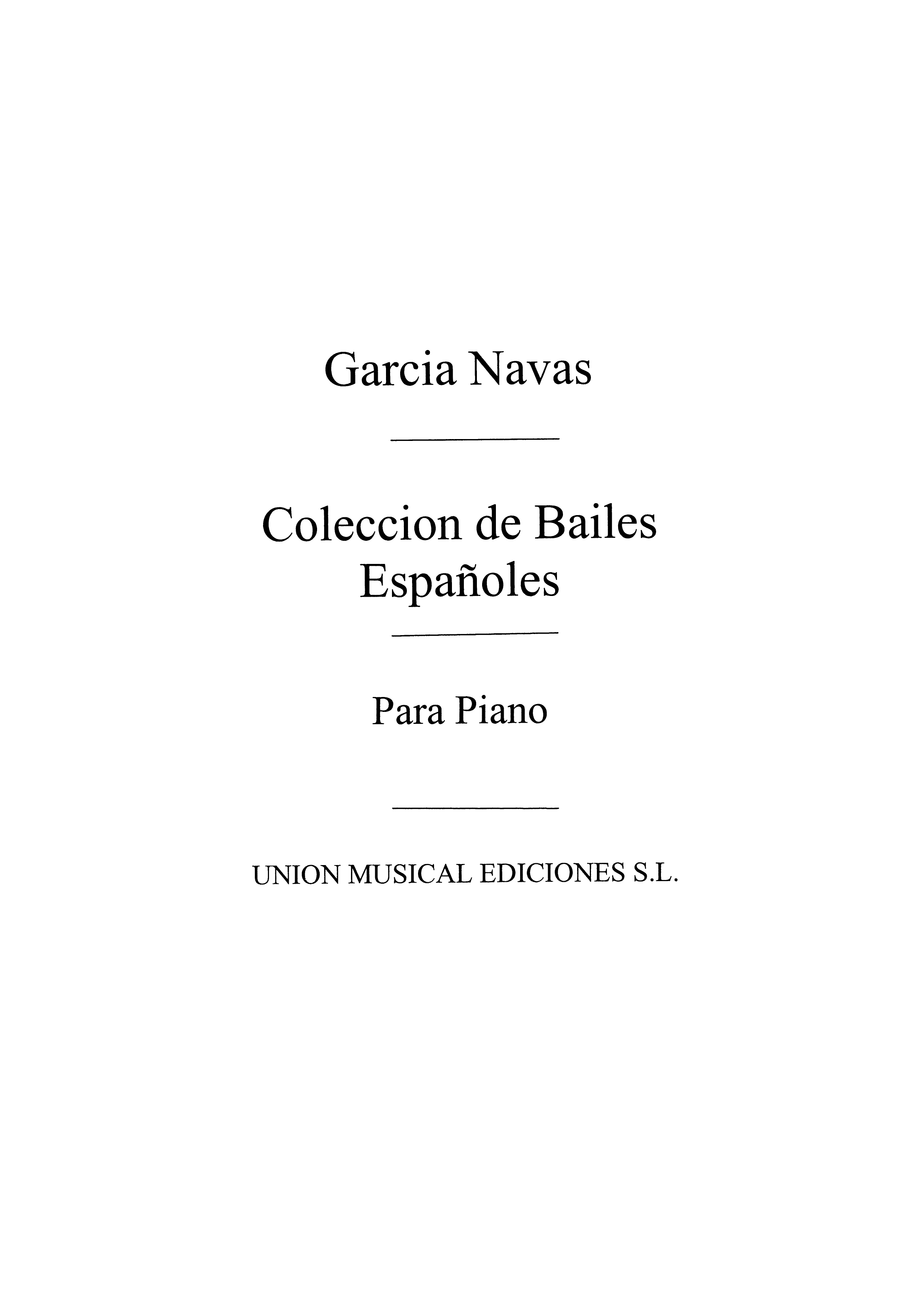 Garcia Navas: Gallegade No.13 De Bailes Espanoles