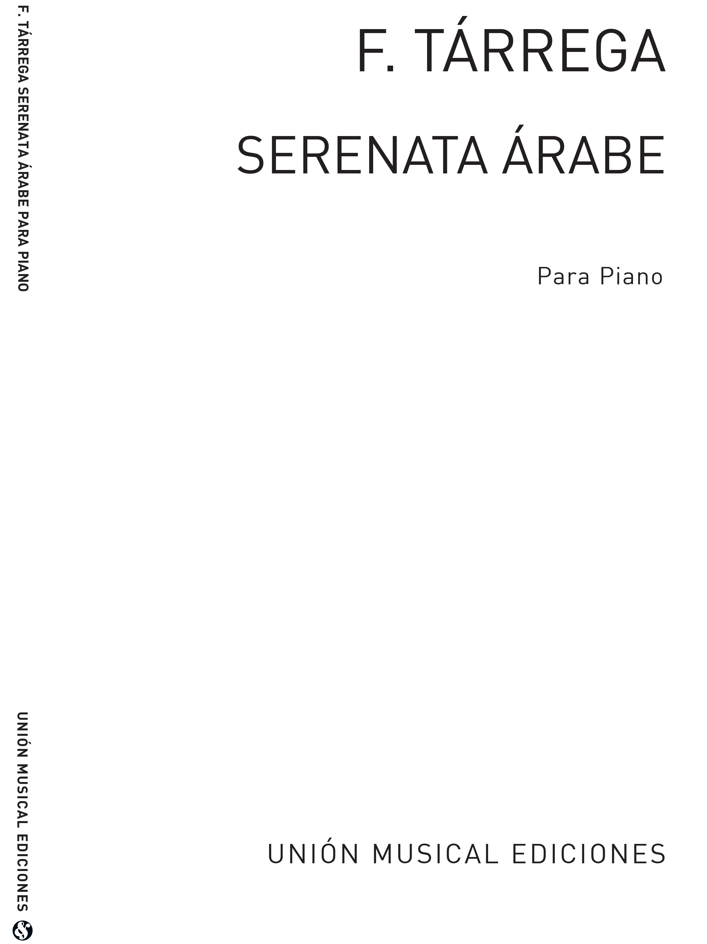 Tarrega: Serenata Arabe for Piano